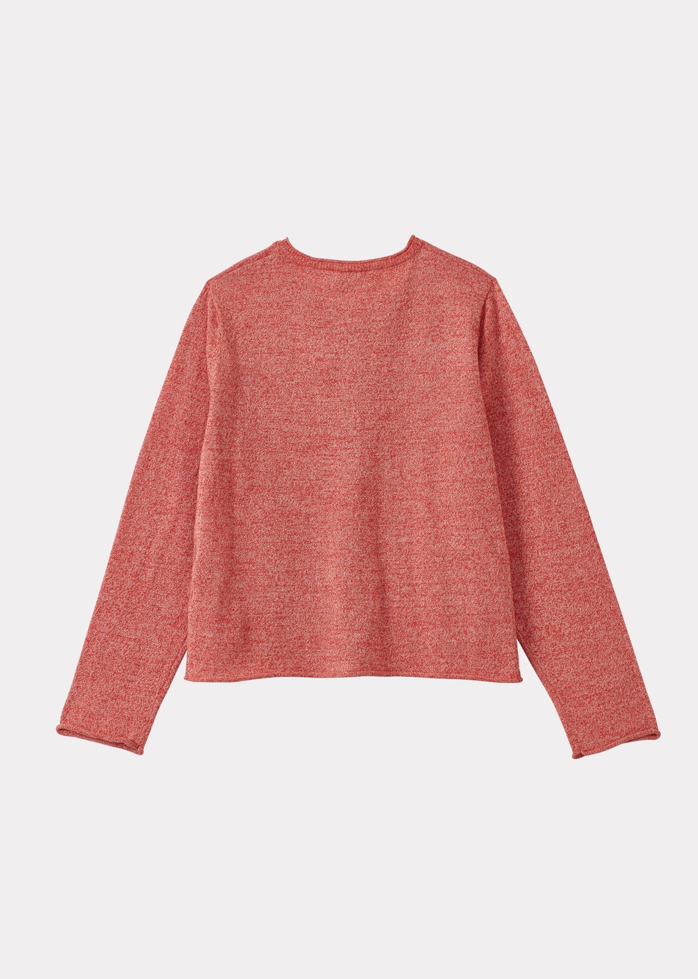 ROMILLY CHILDREN'S COTTON CARDIGAN - TOMATO MELANGE
