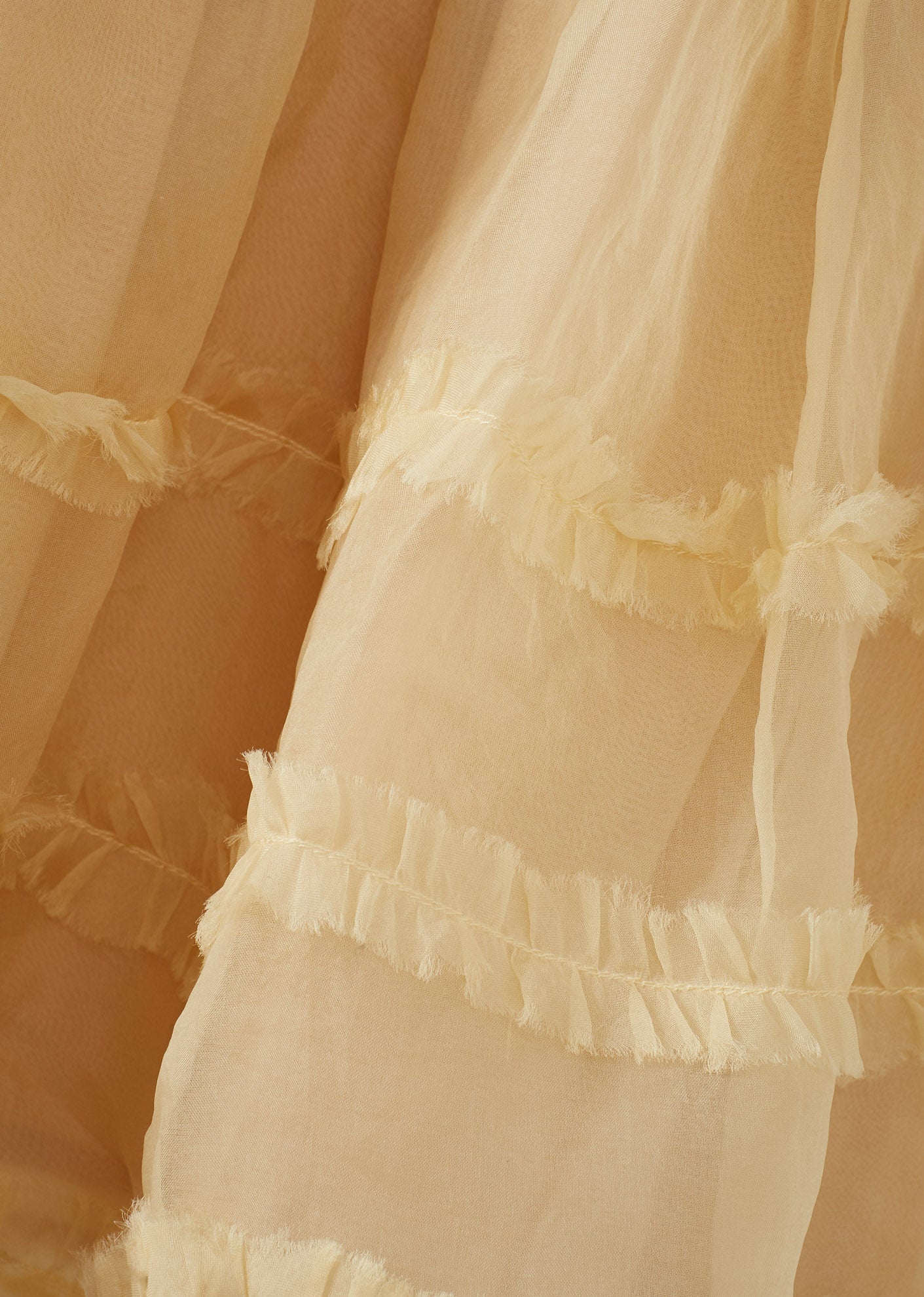 HALTON GIRL'S SILK TUTU SKIRT - APRICOT