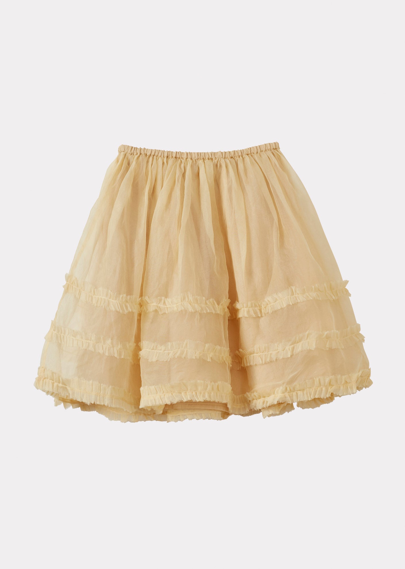 HALTON GIRL'S SILK TUTU SKIRT - APRICOT