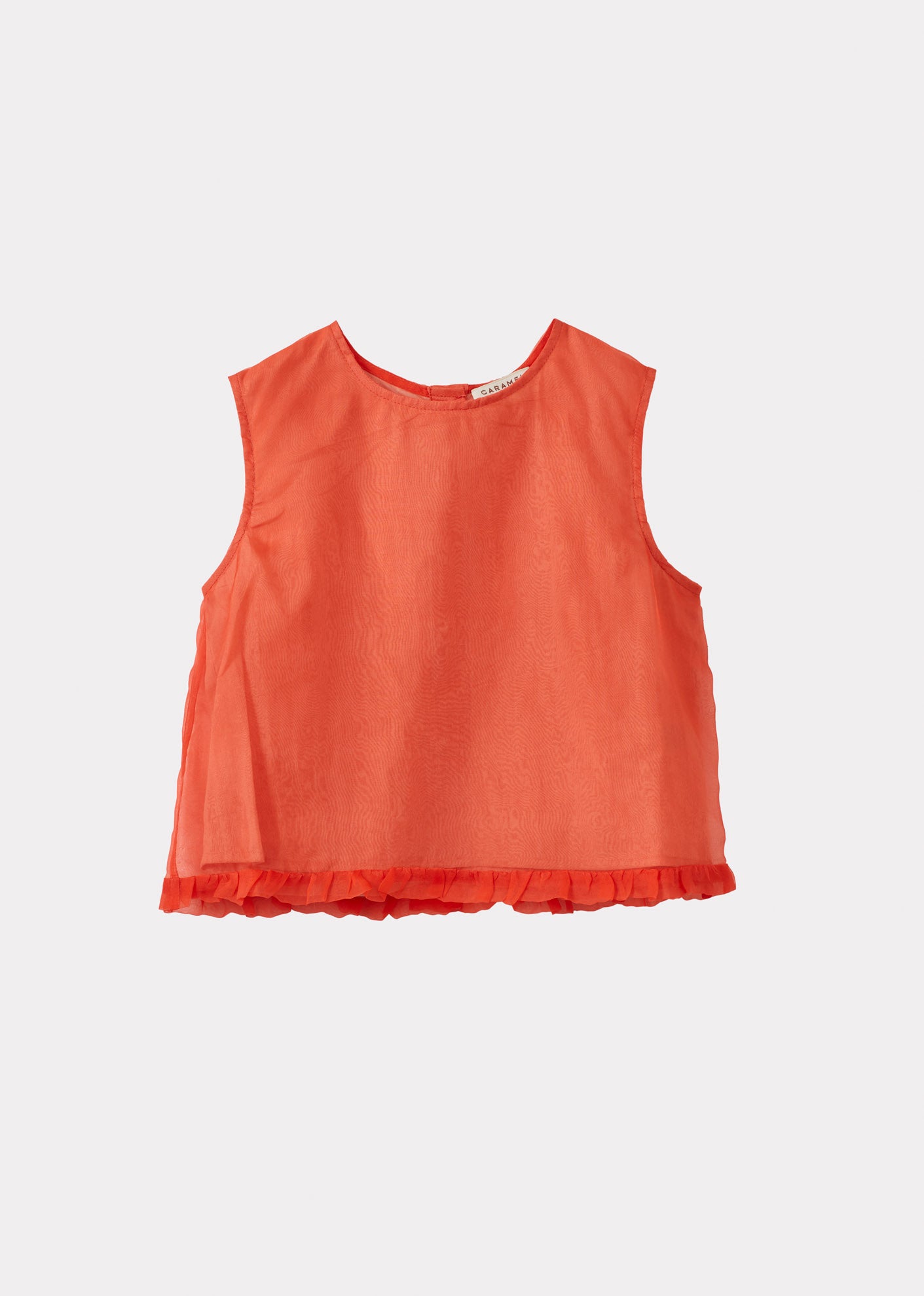 DERYN GIRL'S SILK TOP - FIRECRACKER