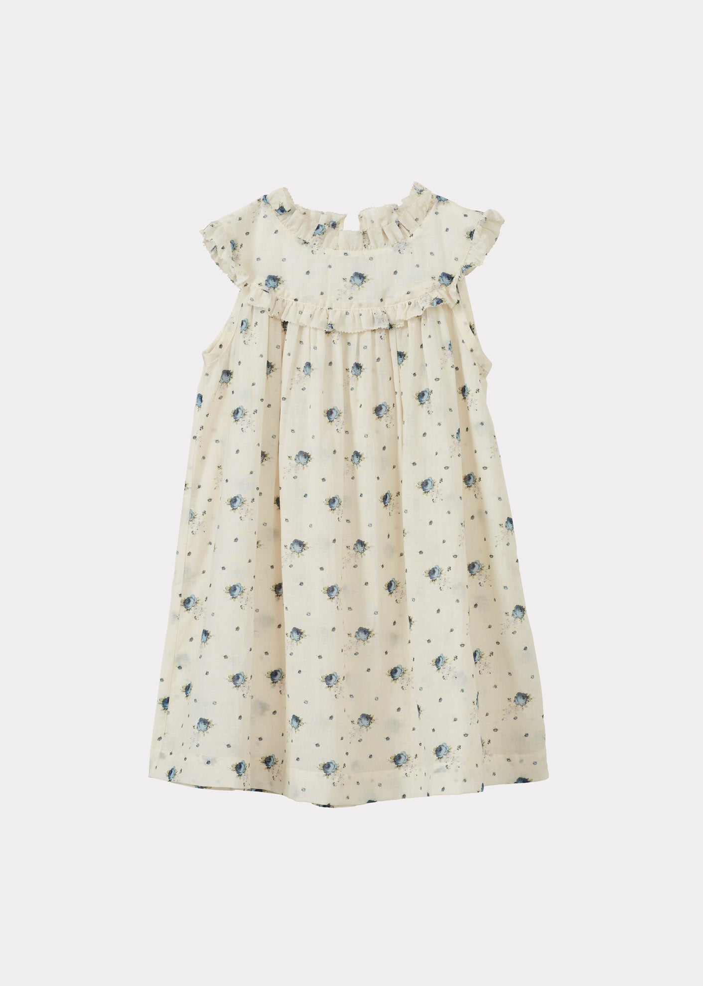DELILAH GIRL'S COTTON DRESS - ROSE BOUQUET