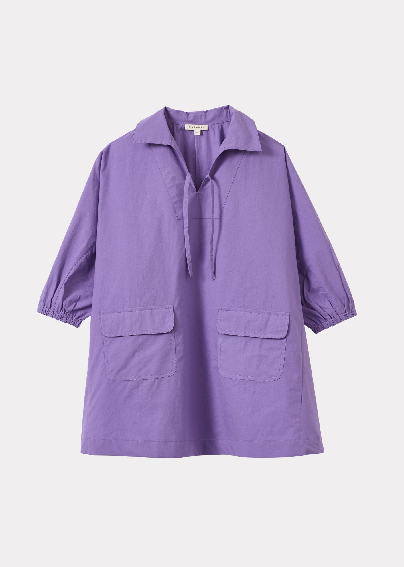 TOMATO GIRL'S COTTON DRESS - VIOLET
