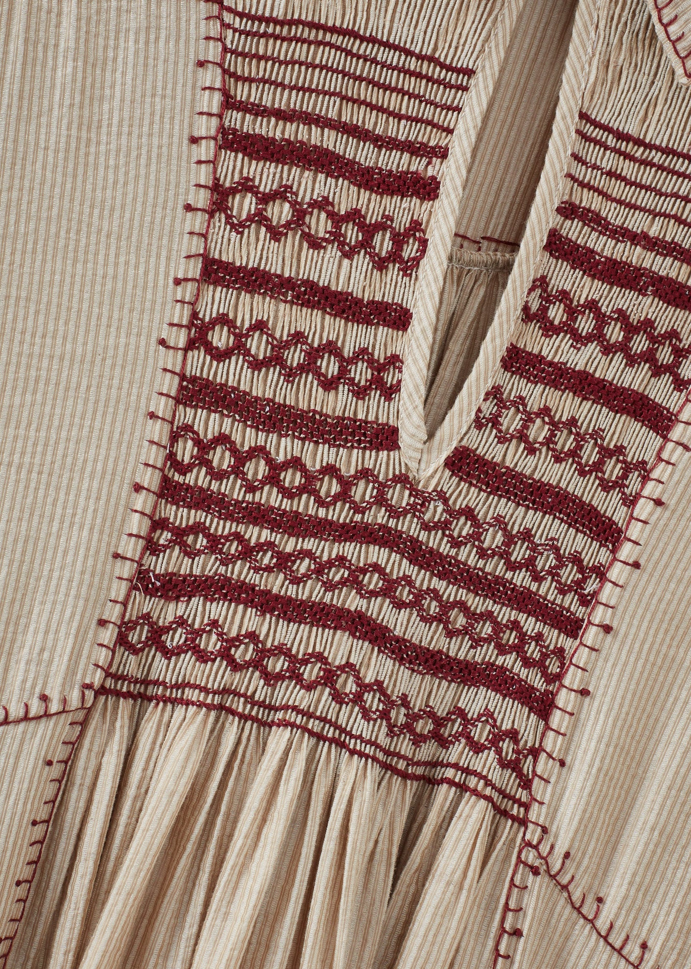 MARS WOMEN'S DRESS - ECRU STRIPE