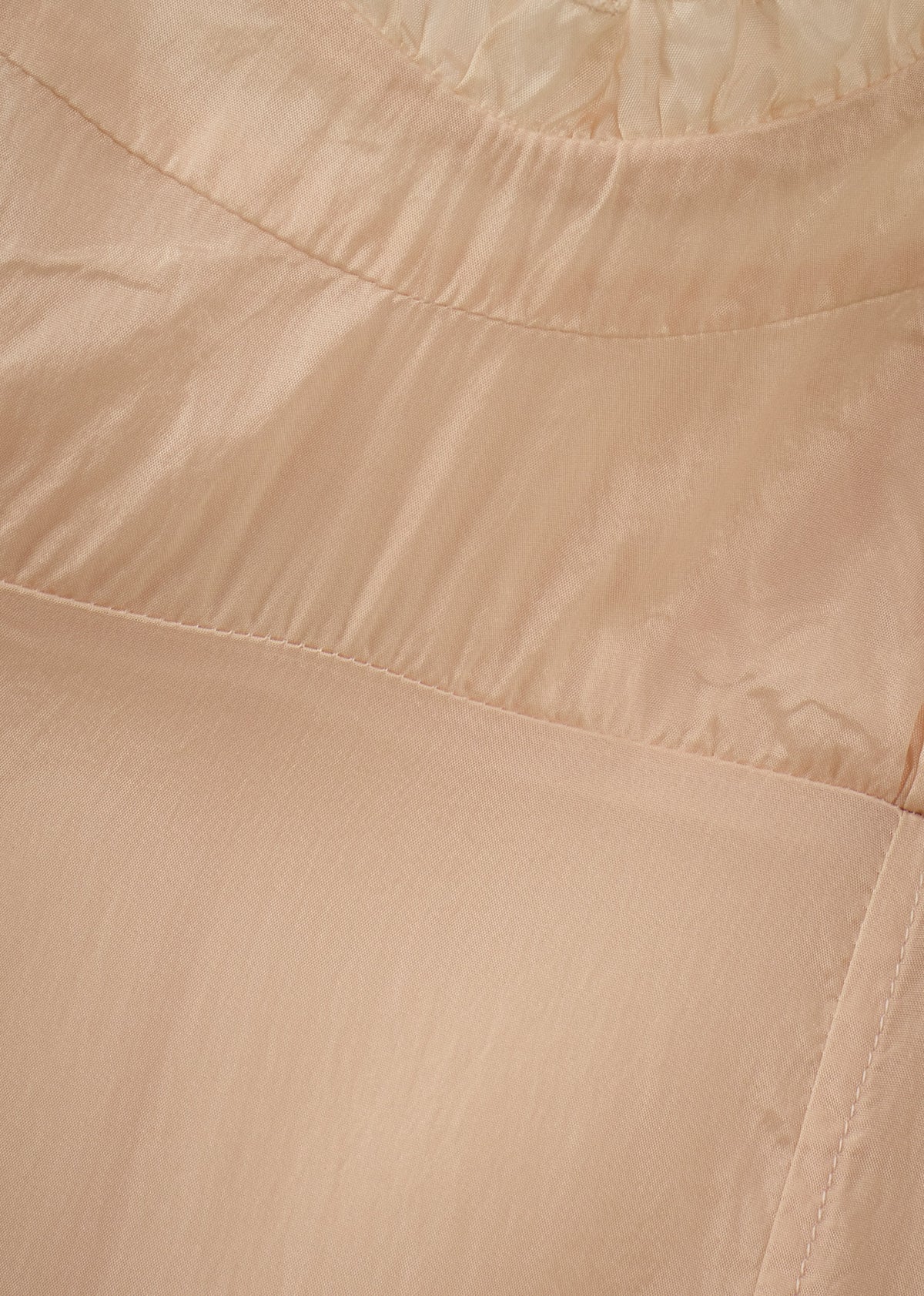 WOMEN'S SCALLOPED SLIP DRESS - PEACH