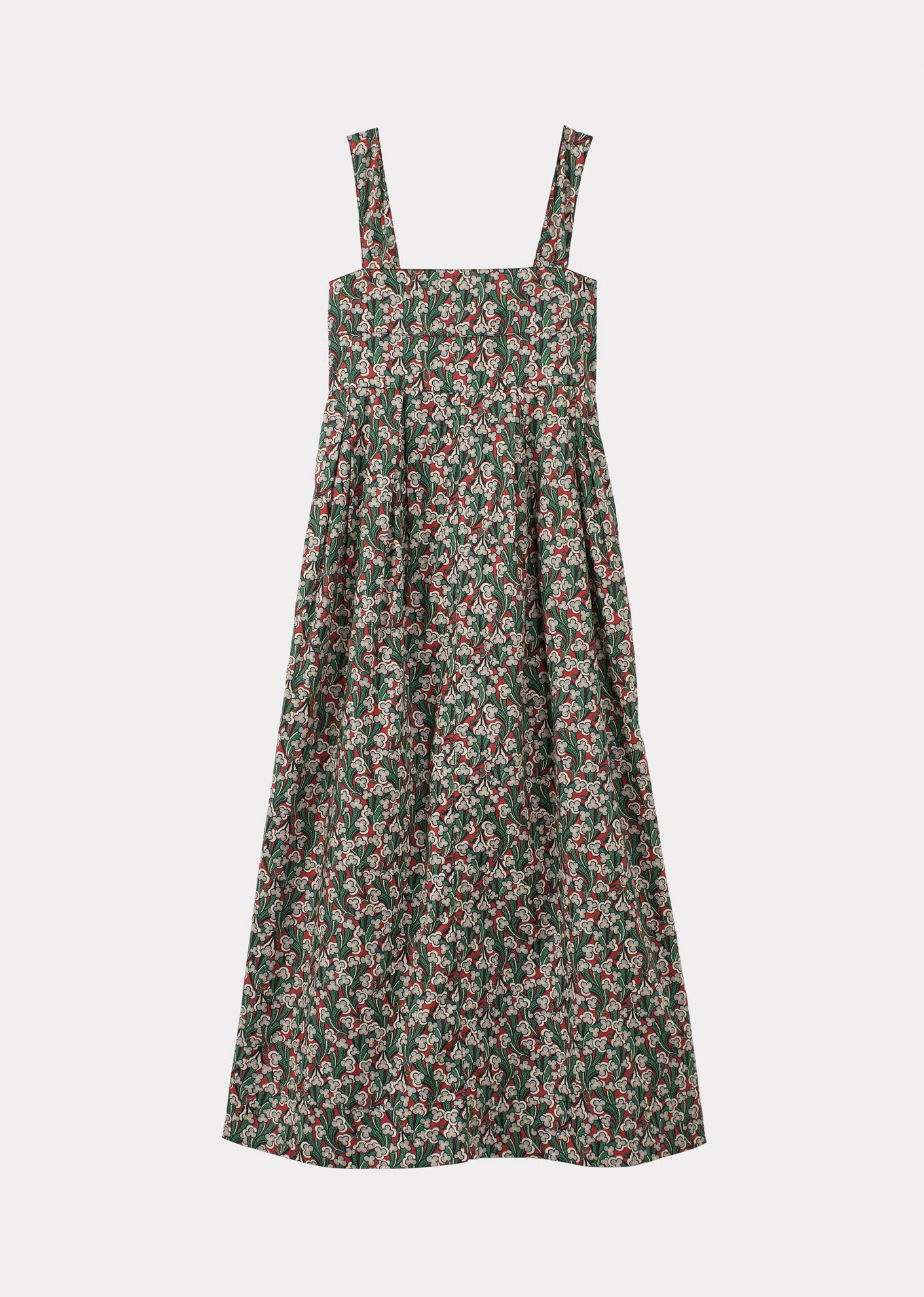 WOMEN'S PLEATED COTTON SUMMER DRESS - LIBERTY LAITH