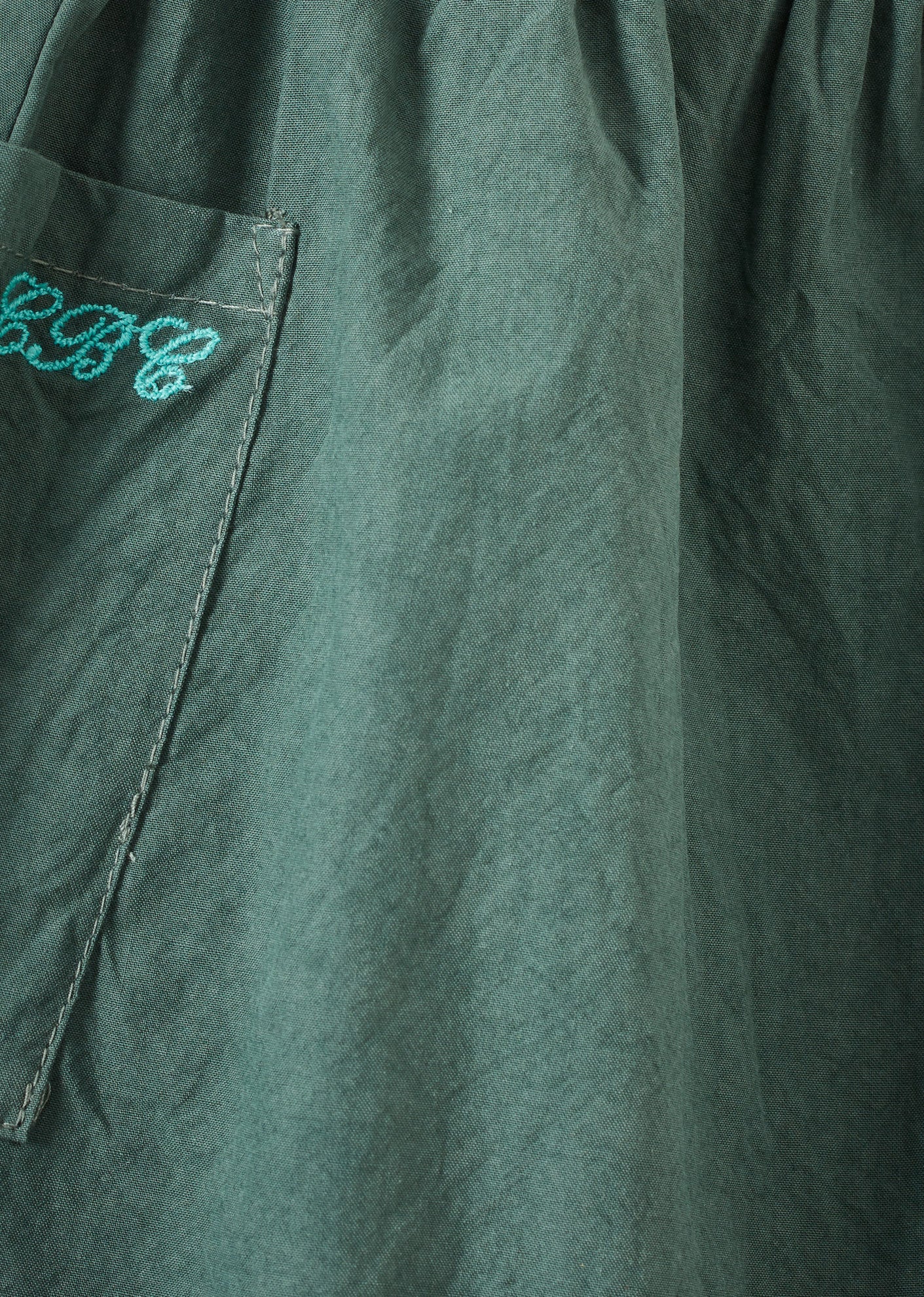 FICUS BABY COTTON TROUSERS - FOREST GREEN
