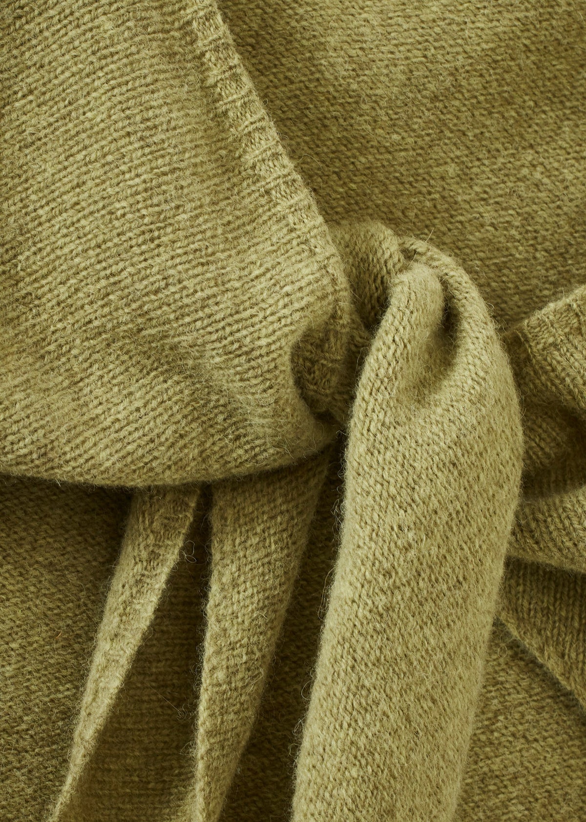 LOTTE CHILDREN'S WOOL SCARF - OLIVE
