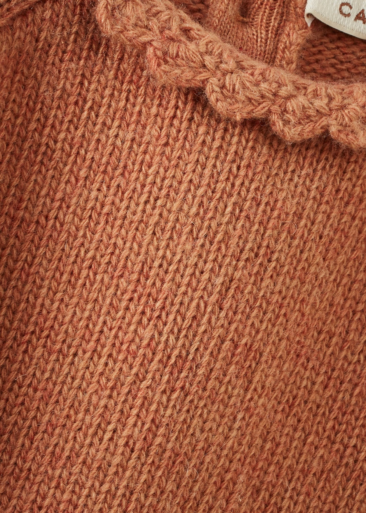 EDITH BABY MERINO WOOL JUMPER - APRICOT