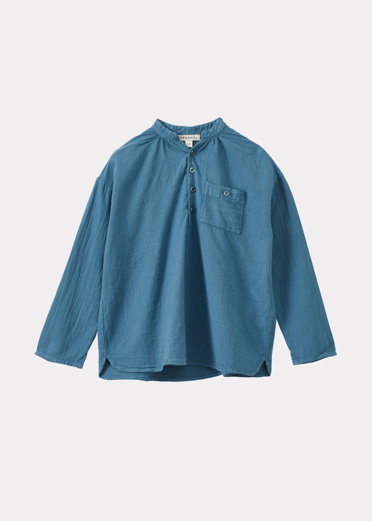 ADONIS CHILDREN'S COTTON SHIRT - UNIFORM BLUE
