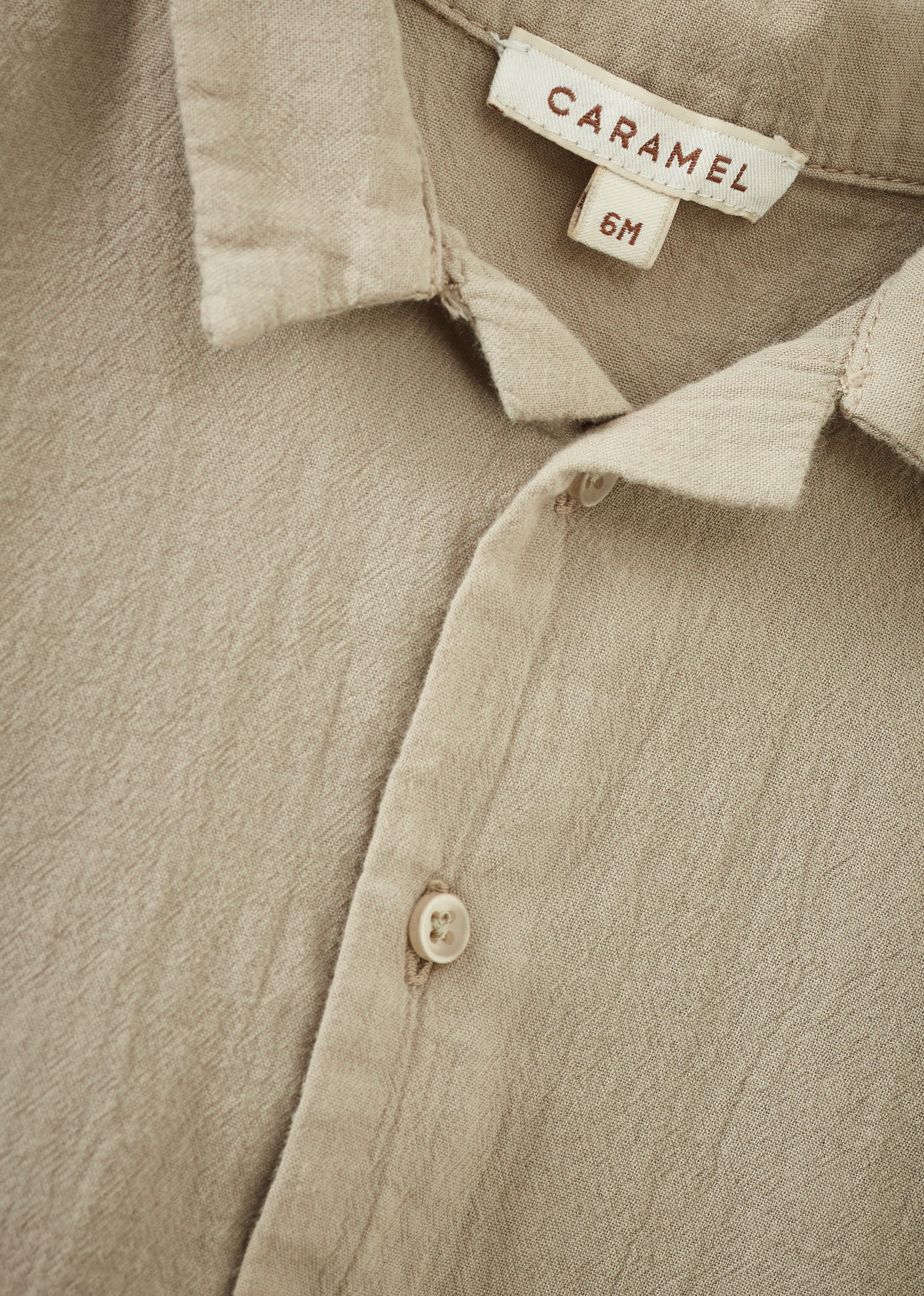 BAMBOO BABY SHIRT AND TROUSERS SET - TAUPE
