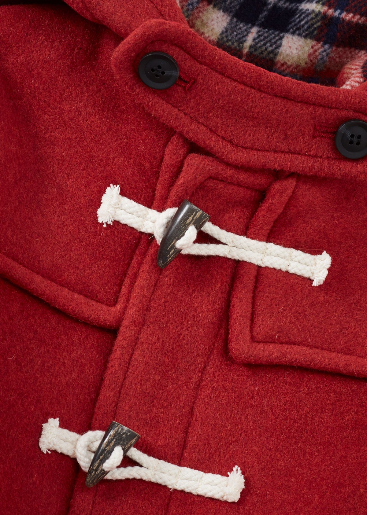 TEDDY CHILDREN'S WOOL DUFFLE COAT - BURNT ORANGE