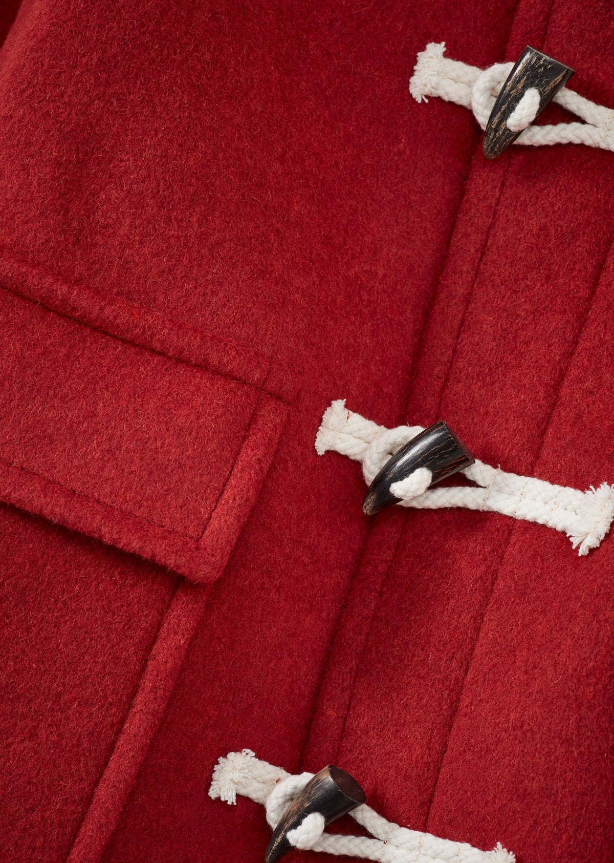 TEDDY CHILDREN'S WOOL DUFFLE COAT - BURNT ORANGE
