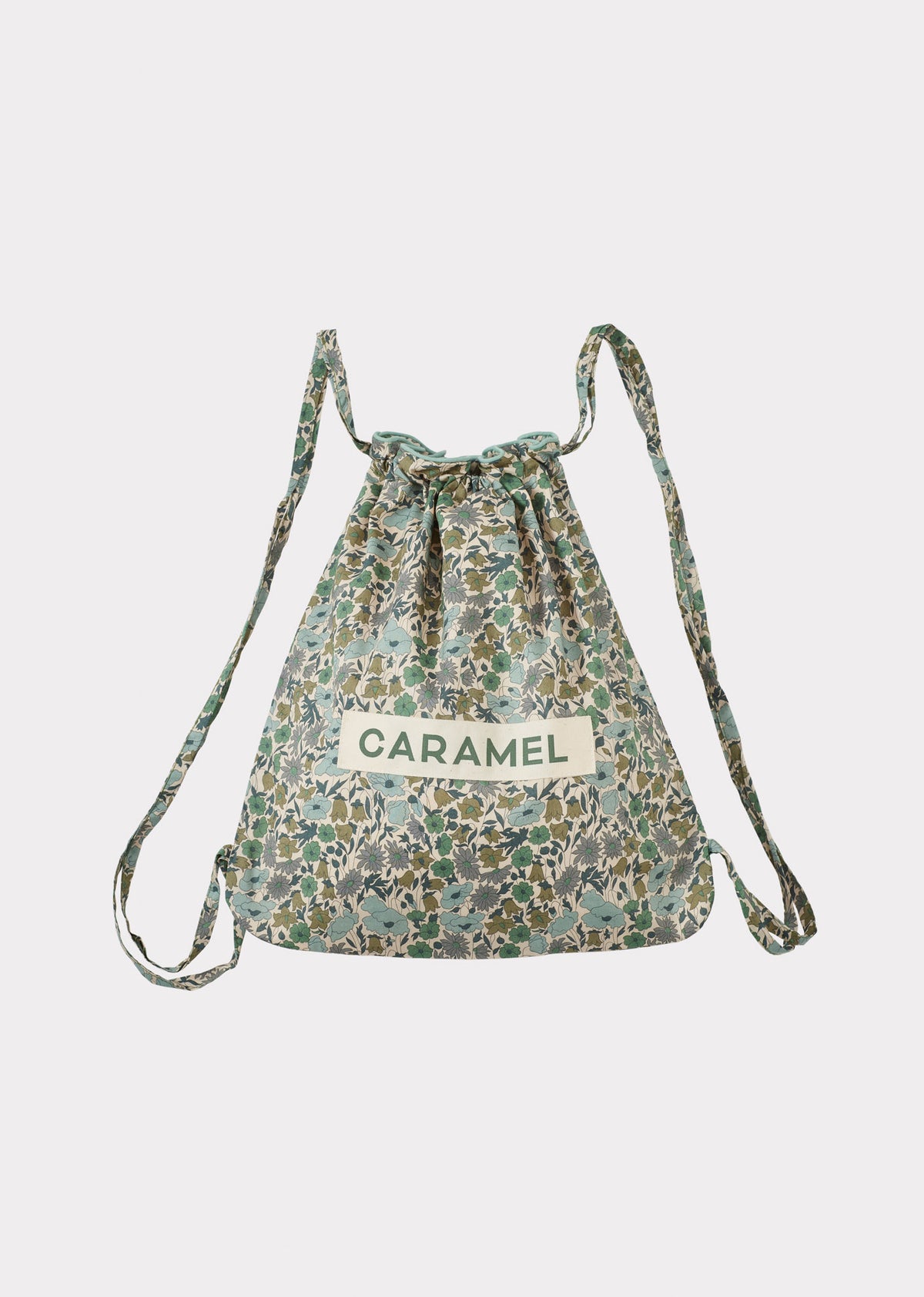 DRAWSTRING CHILDREN'S COTTON BACKPACK - LIBERTY POPPY & DAISY