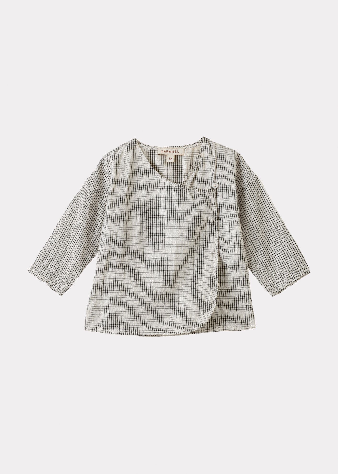 ACORUS BABY TOP AND TROUSERS SET - BLACK CHECK