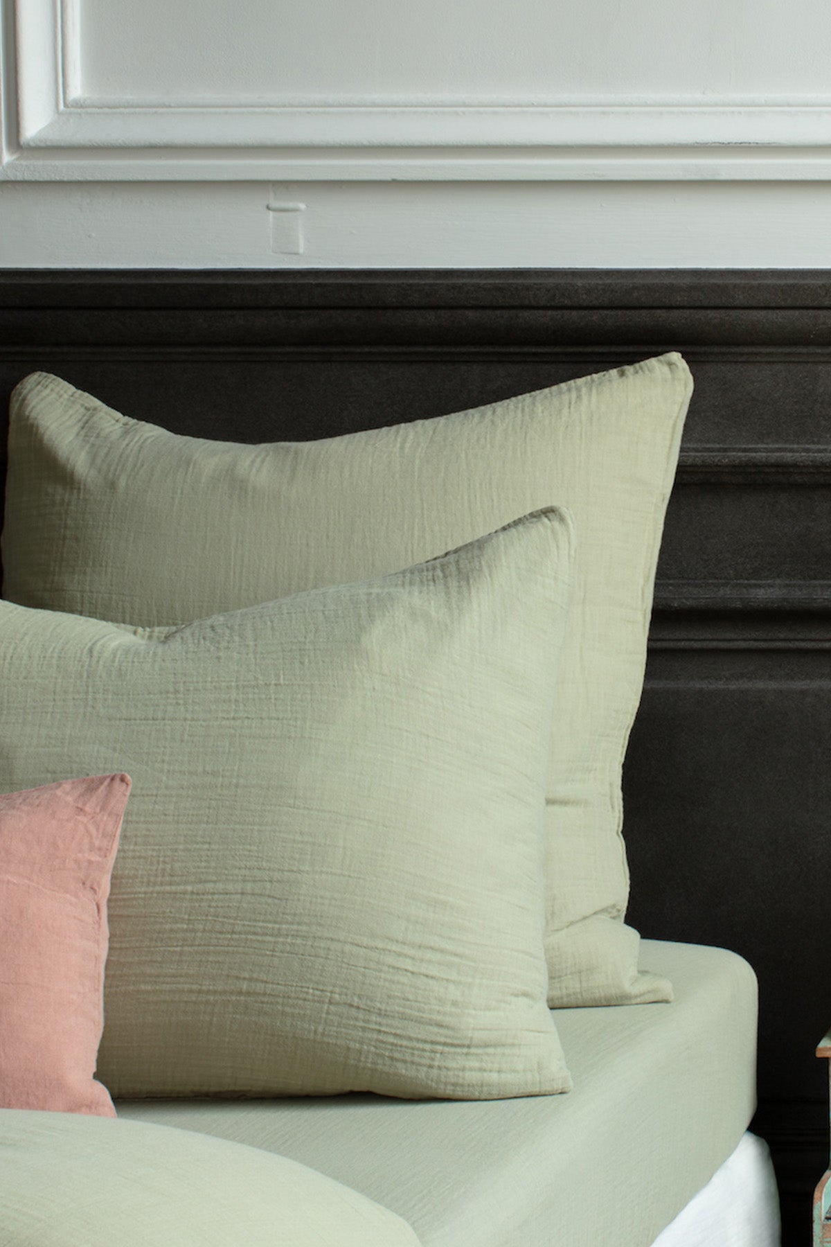 PILLOW COVER 65 x 65 - VERT 77 RUE DE VARENNE