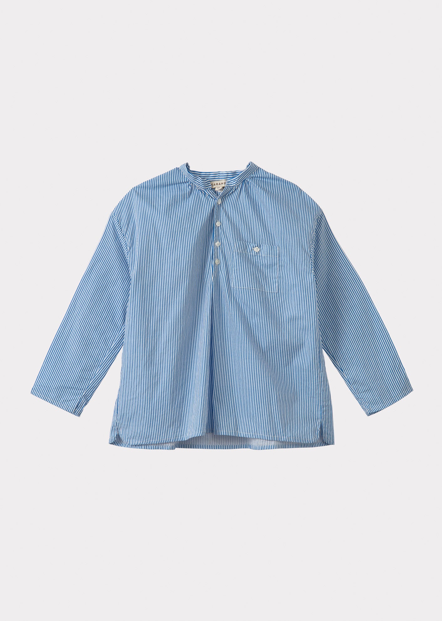 ADONIS SHIRT  - BLUE/WHITE STRIPE