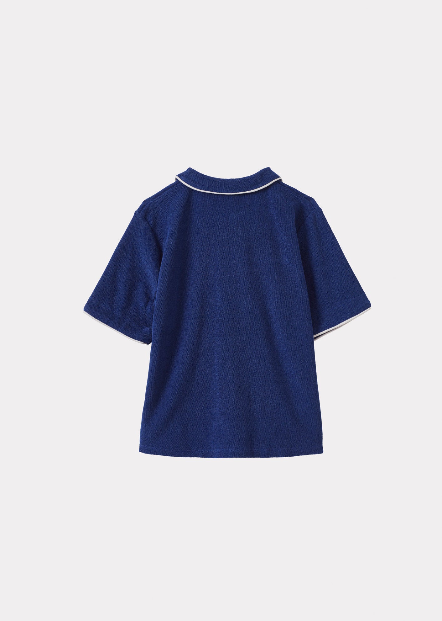 ALBIE CHILDREN'S COTTON TOWELLING TOP - INDIGO