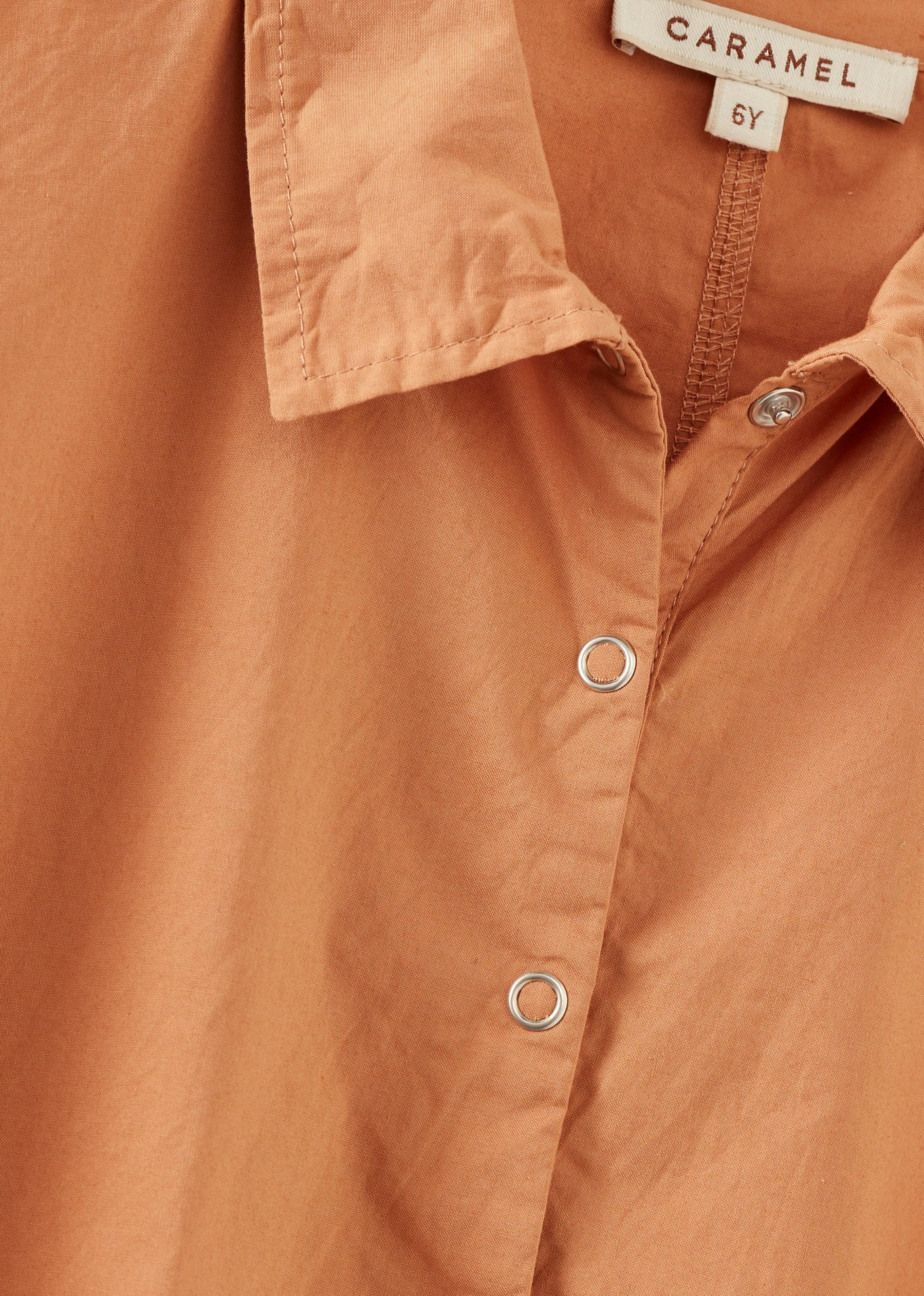 ANODA GIRL'S COTTON DRESS - BURNT ORANGE