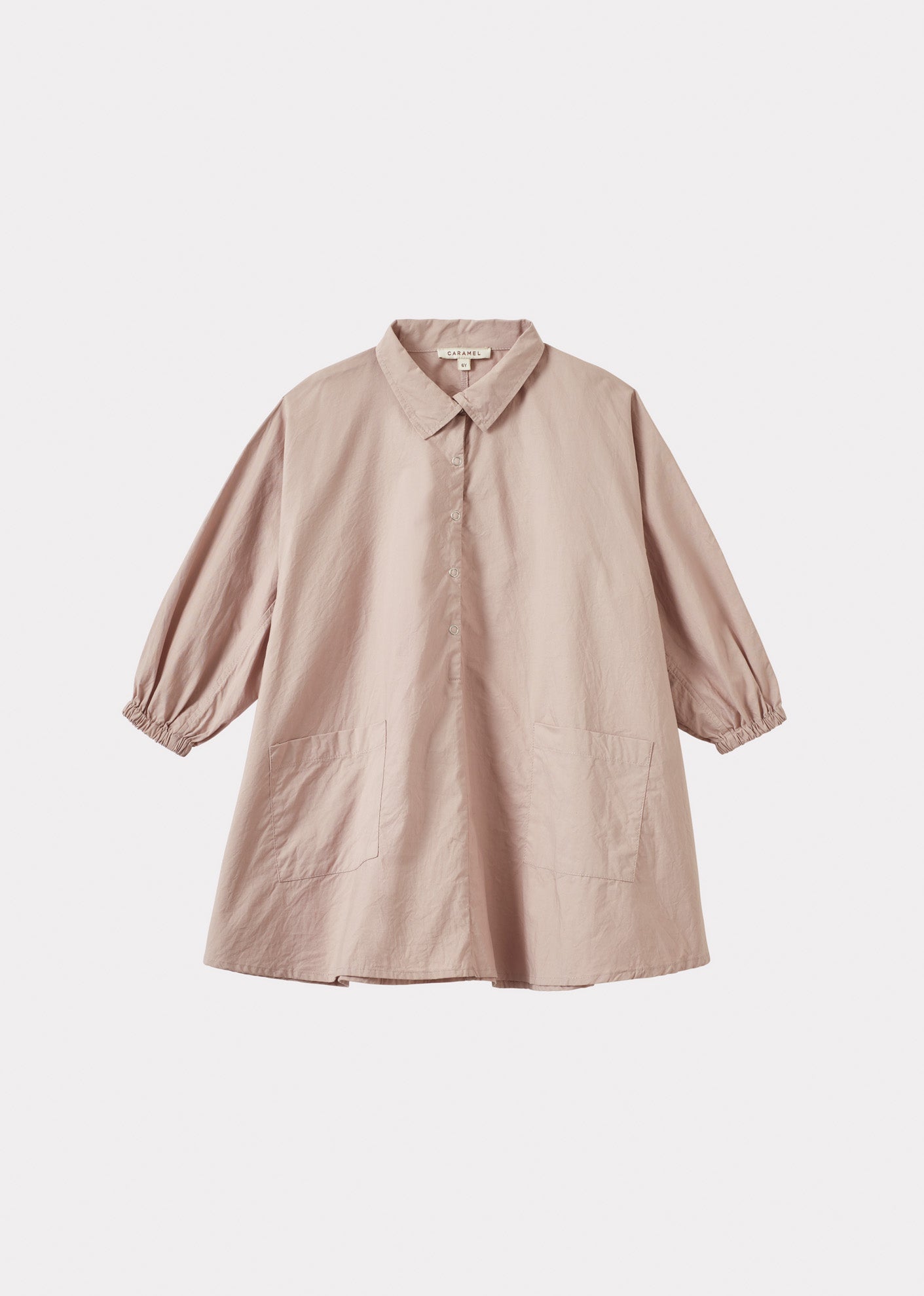 ANODA GIRL'S COTTON DRESS - DUSTY ROSE