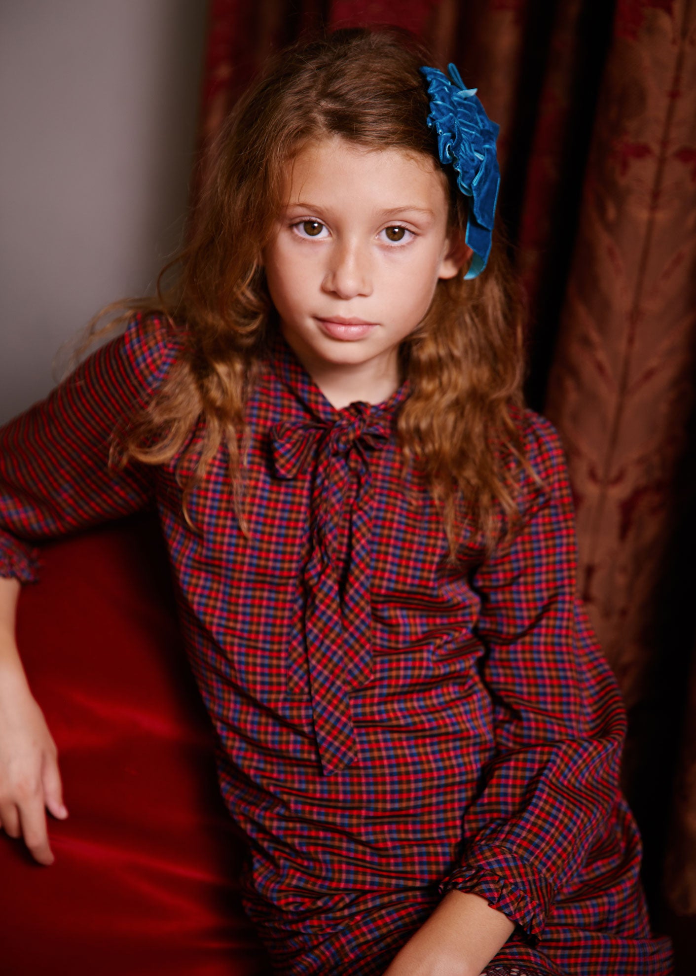 BELFORD GIRLS DRESS - MULTICHECK