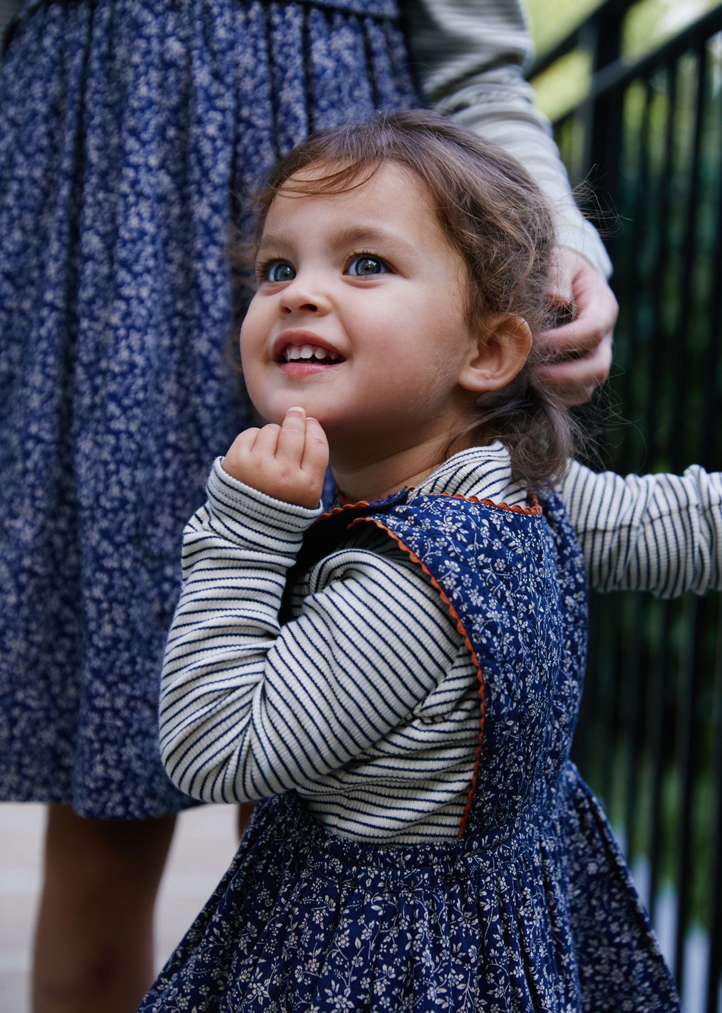 COLIMA BABY DRESS - NAVY FLORAL