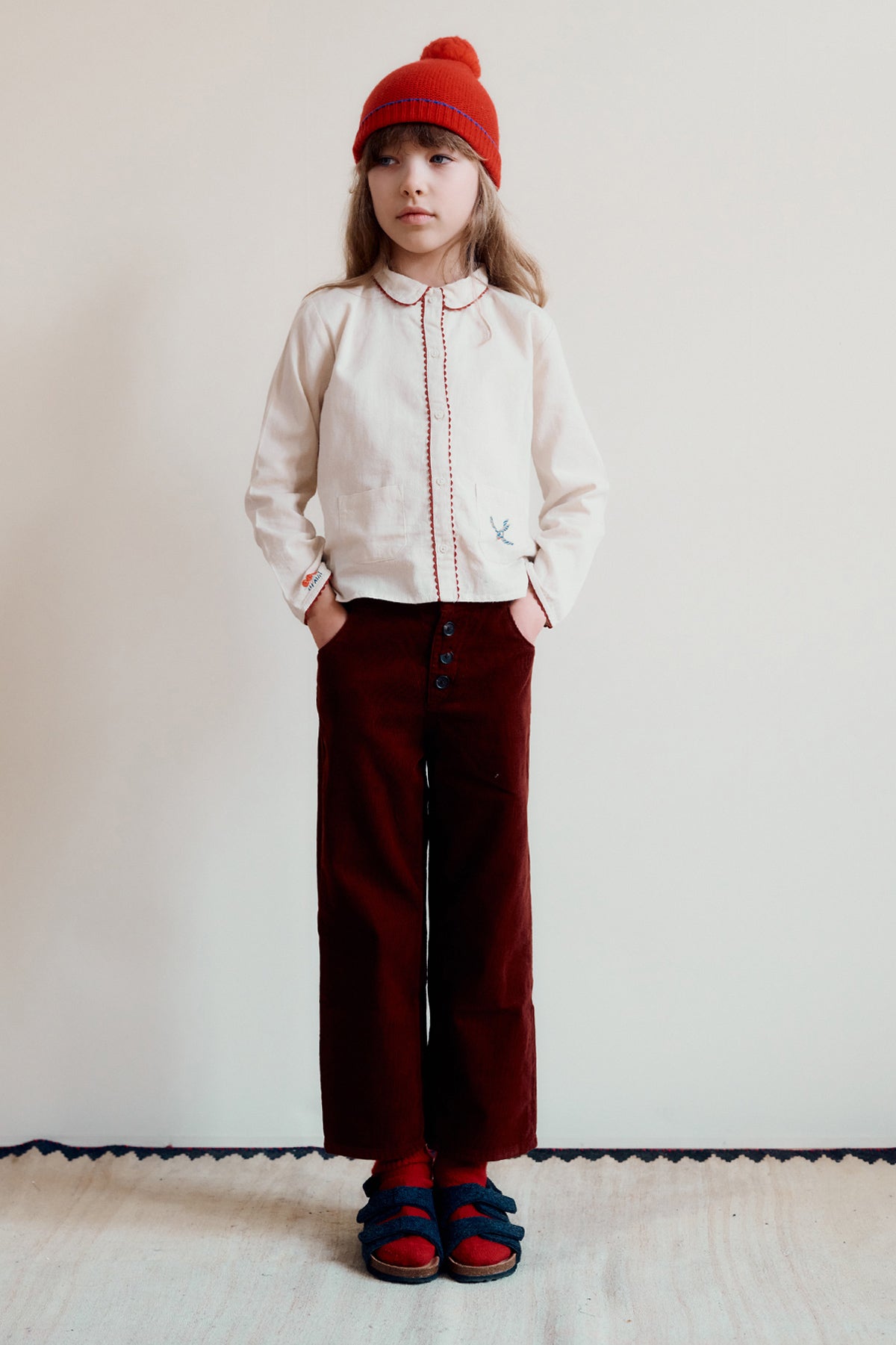 ERODIUM KIDS TROUSER - RUST