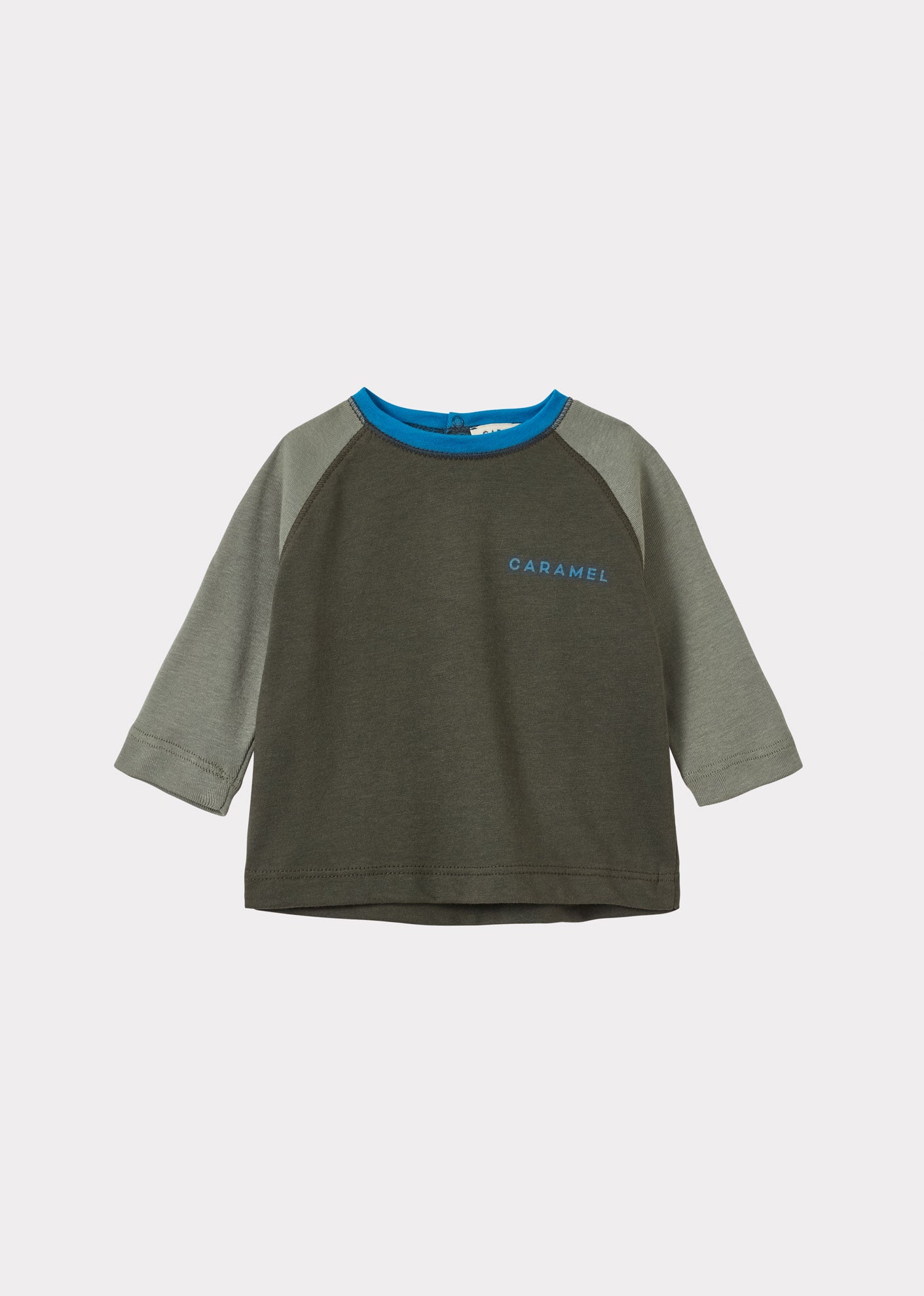 AXEL BABY T-SHIRT - KHAKI / SOFT GREEN / BLUE