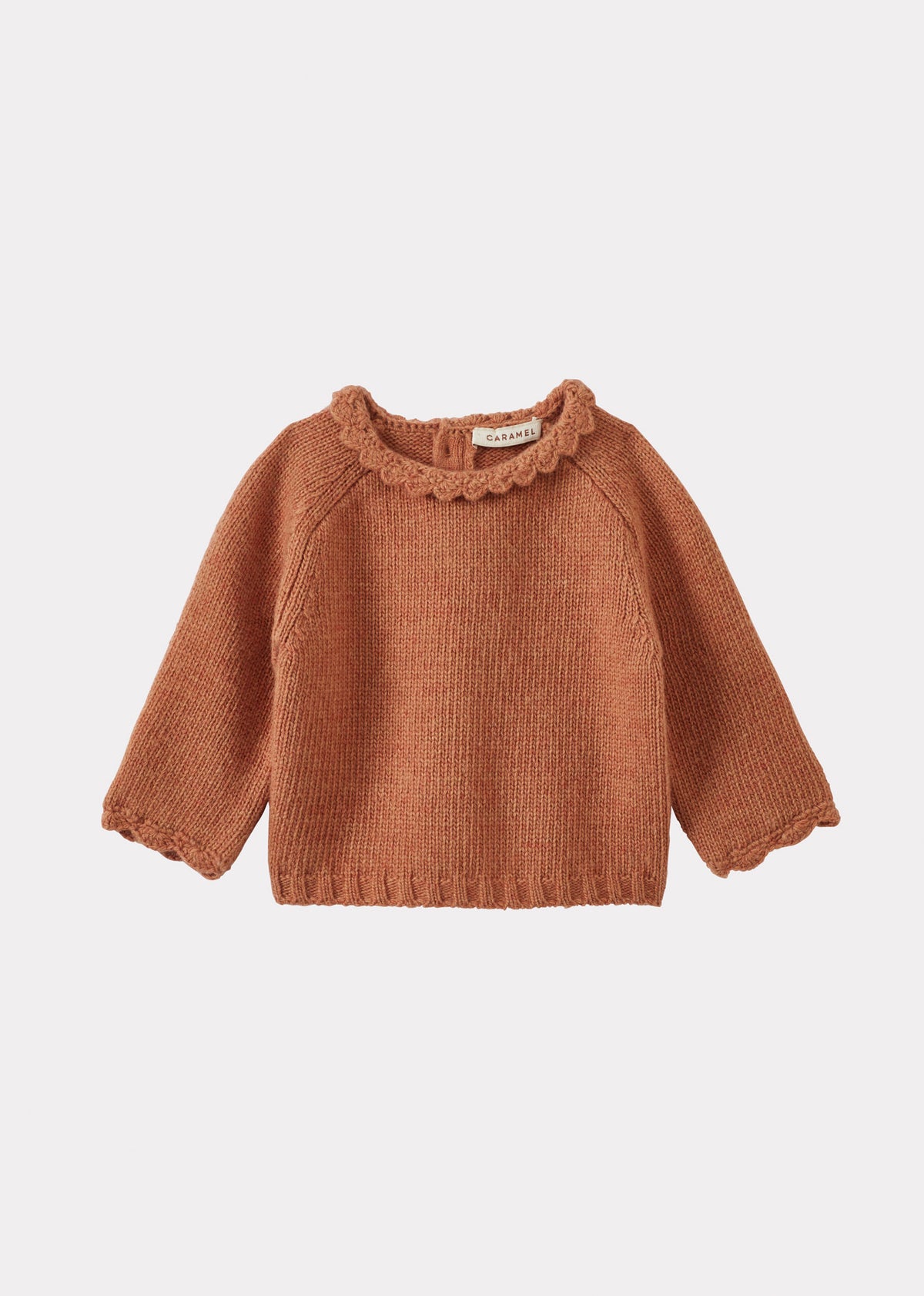 EDITH BABY MERINO WOOL JUMPER - APRICOT