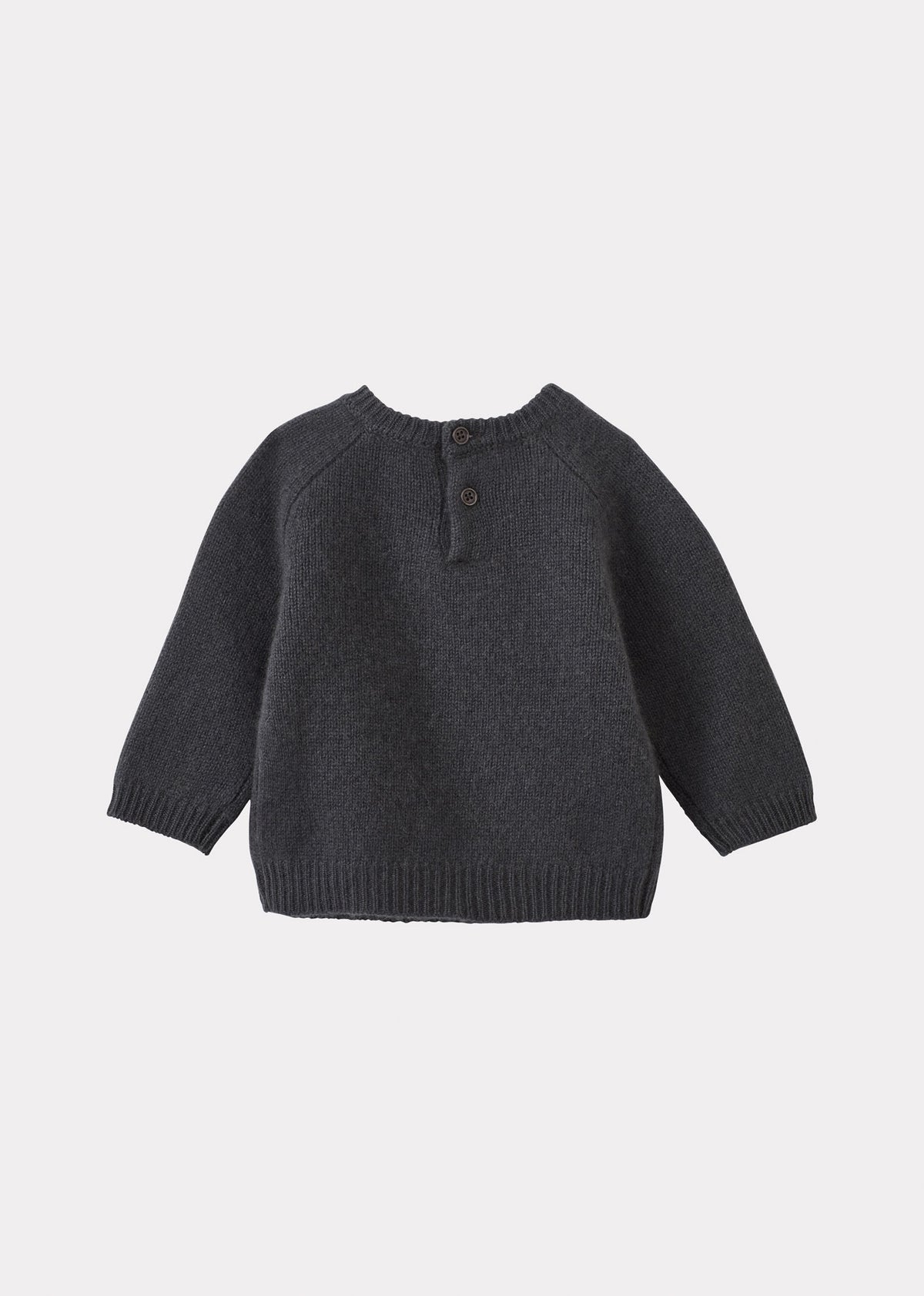 POA BABY CASHMERE JUMPER - CHARCOAL