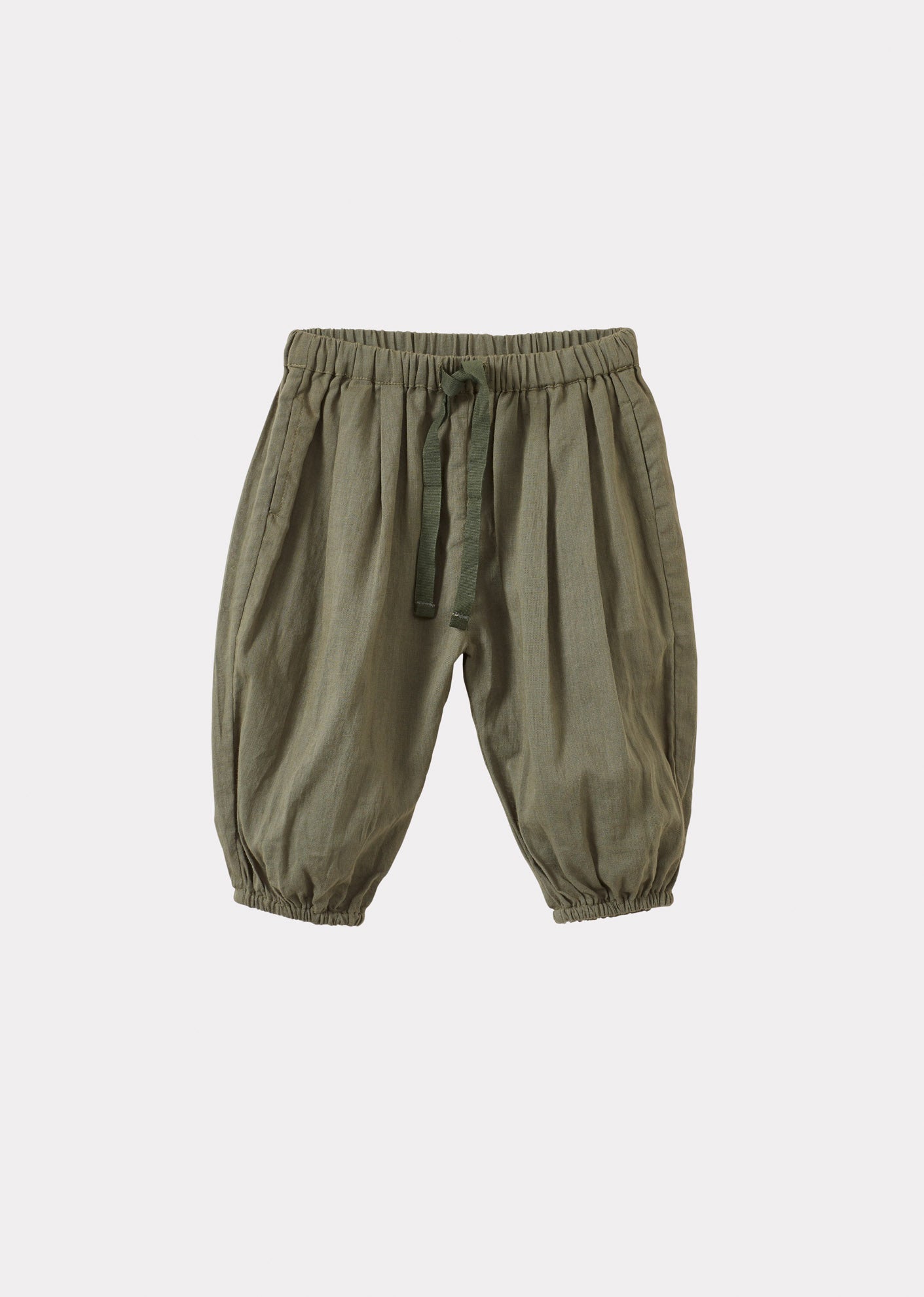 BALLOON BABY COTTON TROUSERS - KHAKI