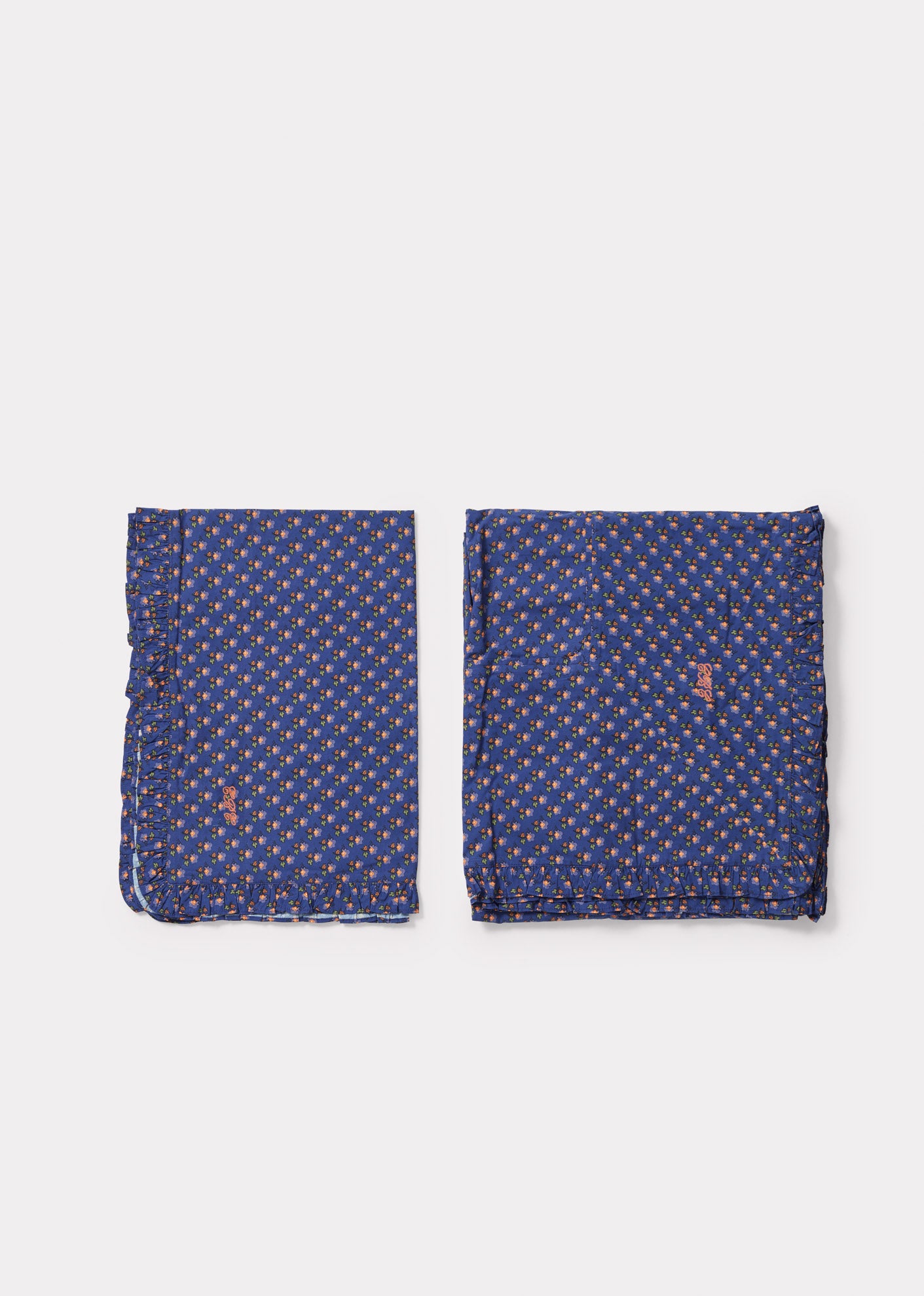 BEDDING SET 100X120CM -140X200CM - NAVY POSY PRINT