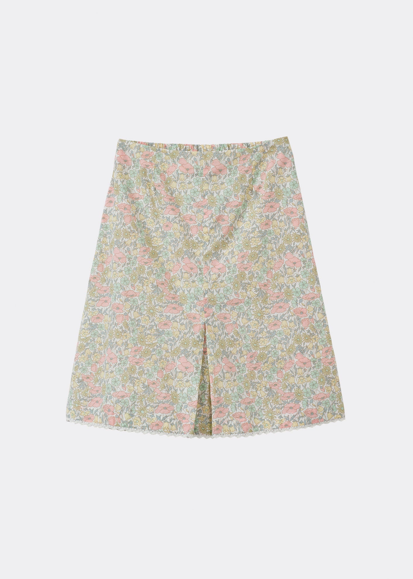 BELLA GIRL'S COTTON TANA LAWN SKIRT - LIBERTY POPPY AND DAISY PRINT