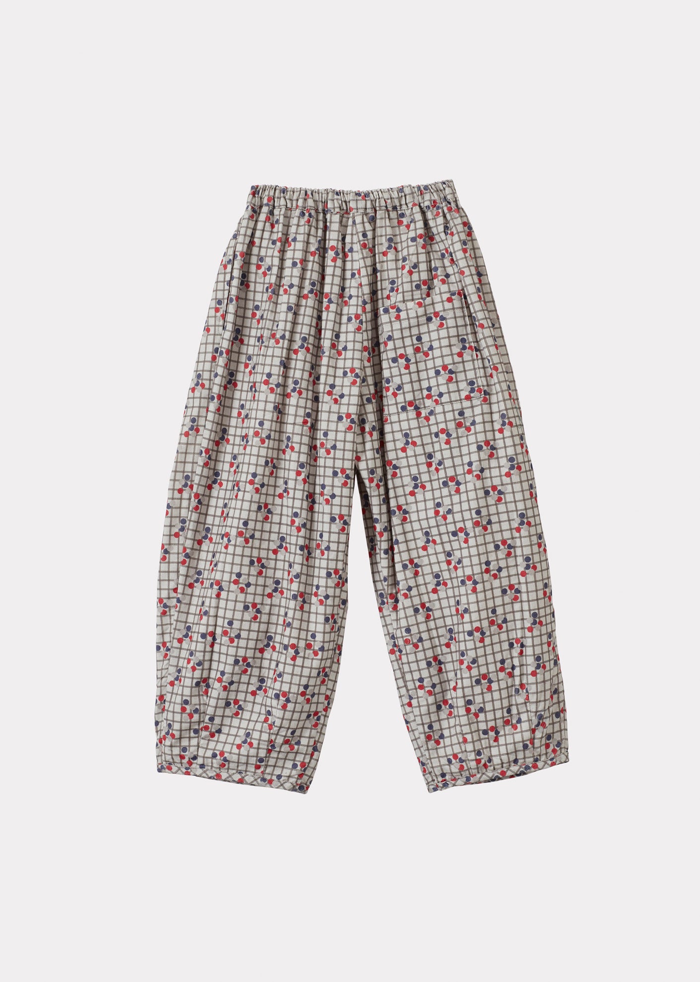BOBBY CHILDREN'S COTTON CORDUROY TROUSERS - DOTTY CHECK