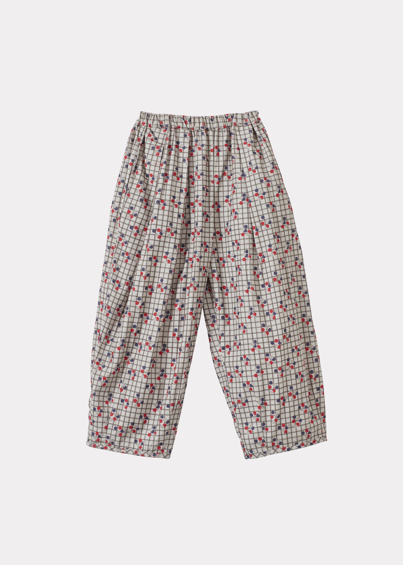 BOBBY CHILDREN'S COTTON CORDUROY TROUSERS - DOTTY CHECK
