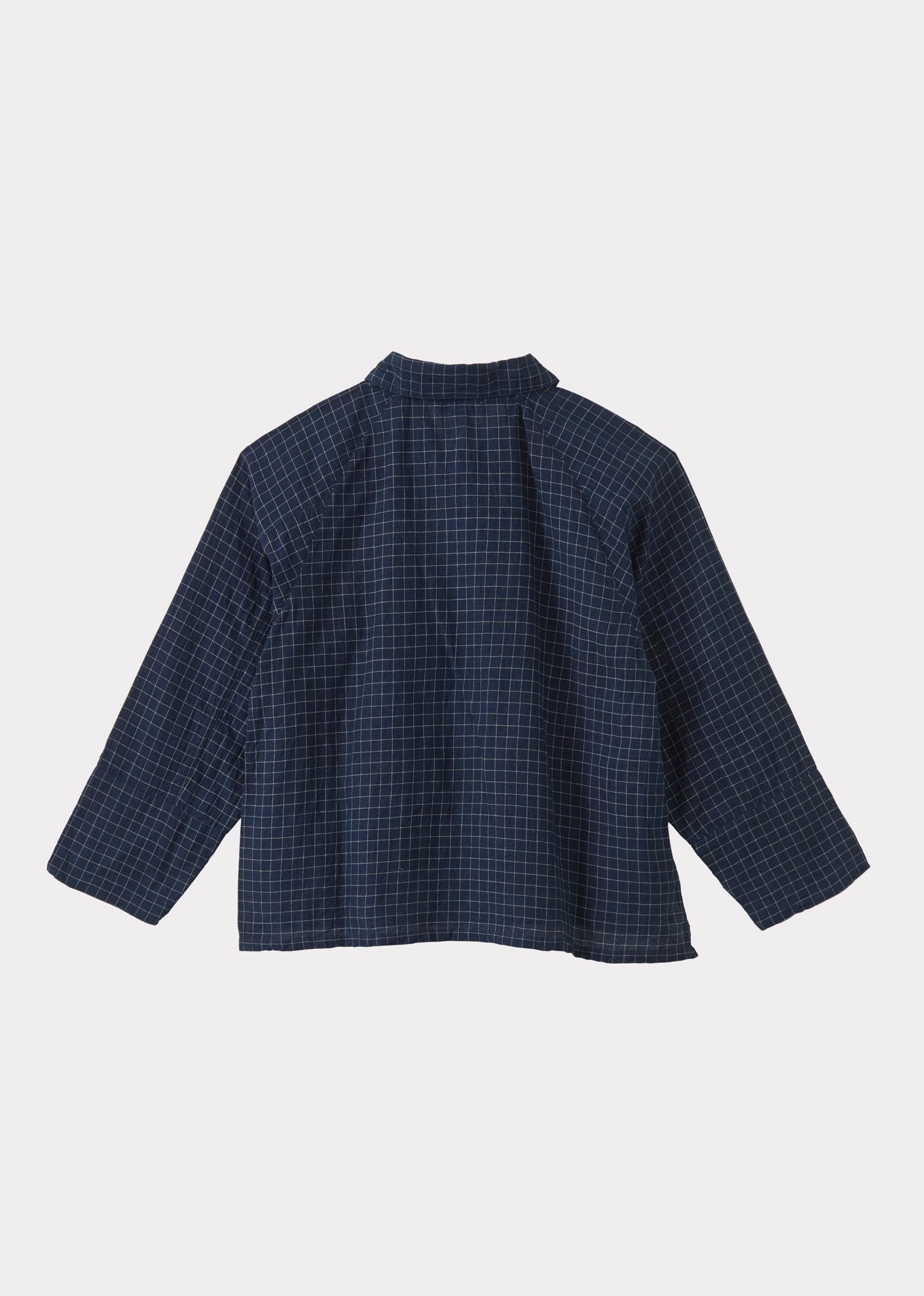 BURDOCK SHIRT TEEN - NAVY YARN DYED CHECK