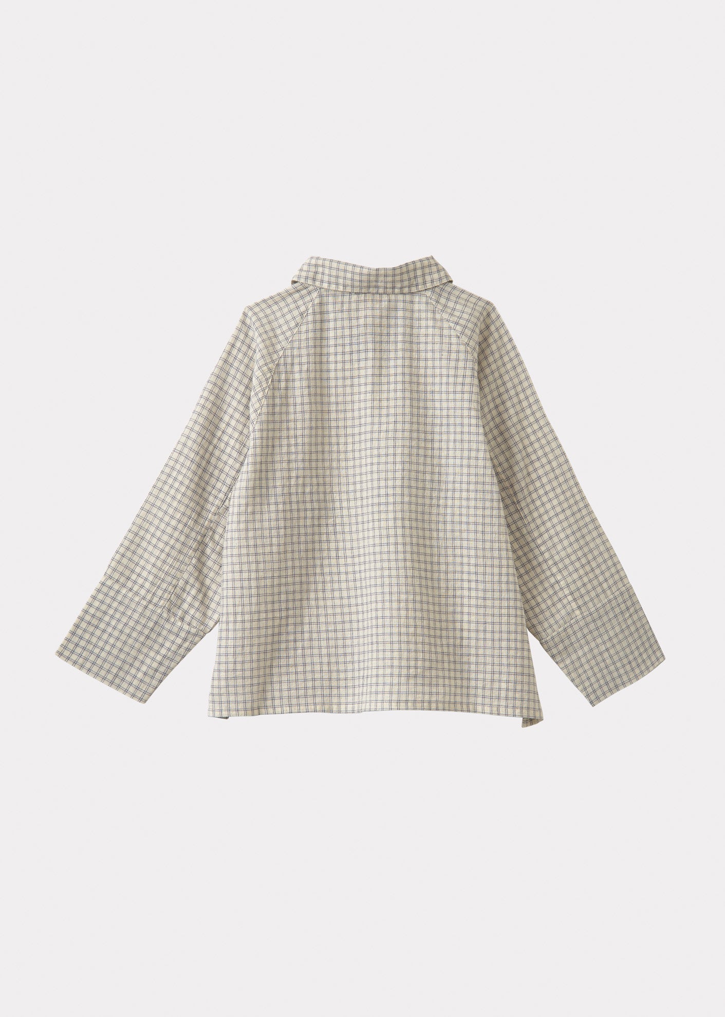 BURDOCK SHIRT TEEN - WHITE/NAVY CHECK