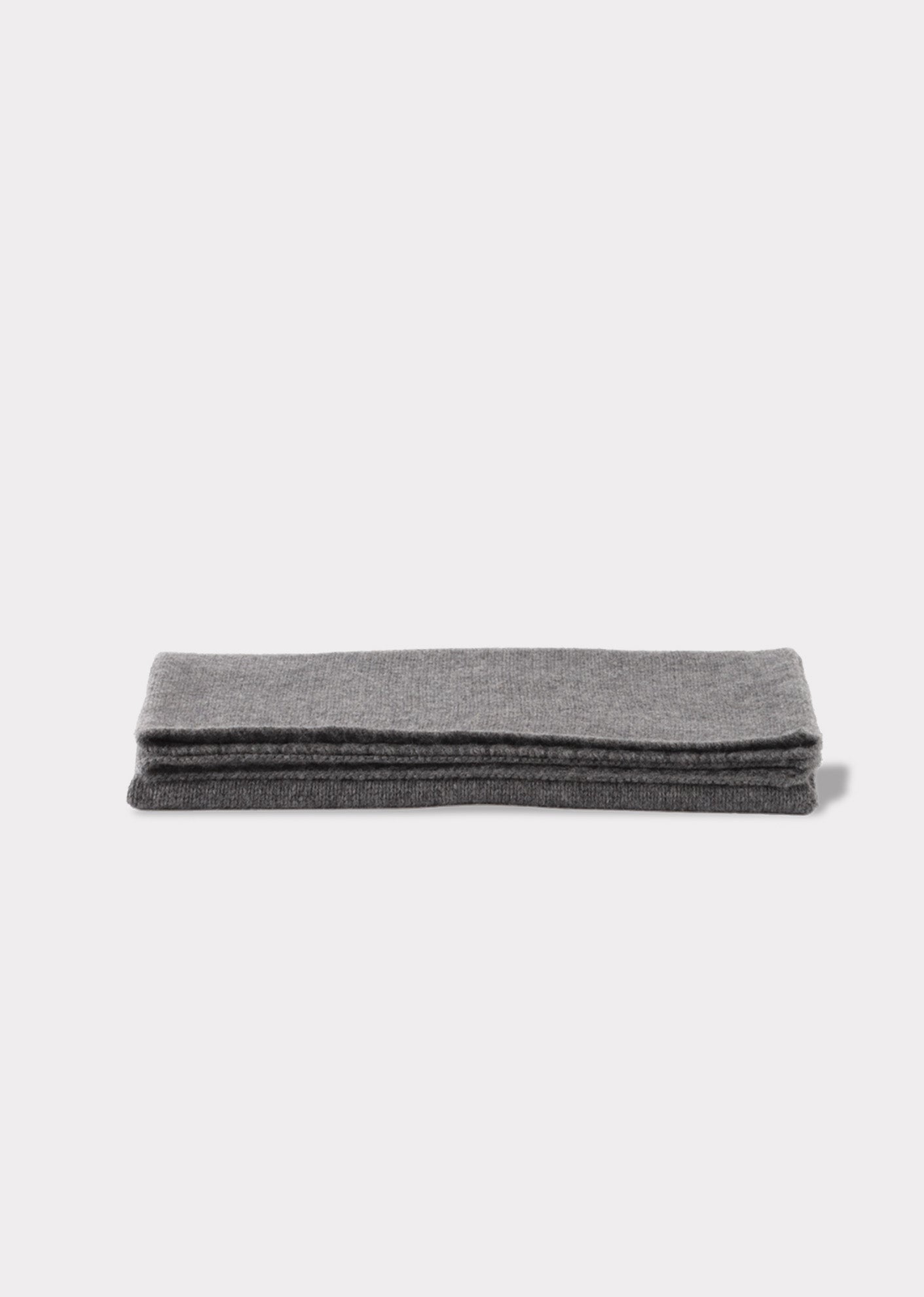 BABY KNITTED BLANKET 85 X 68CM - DARK GREY