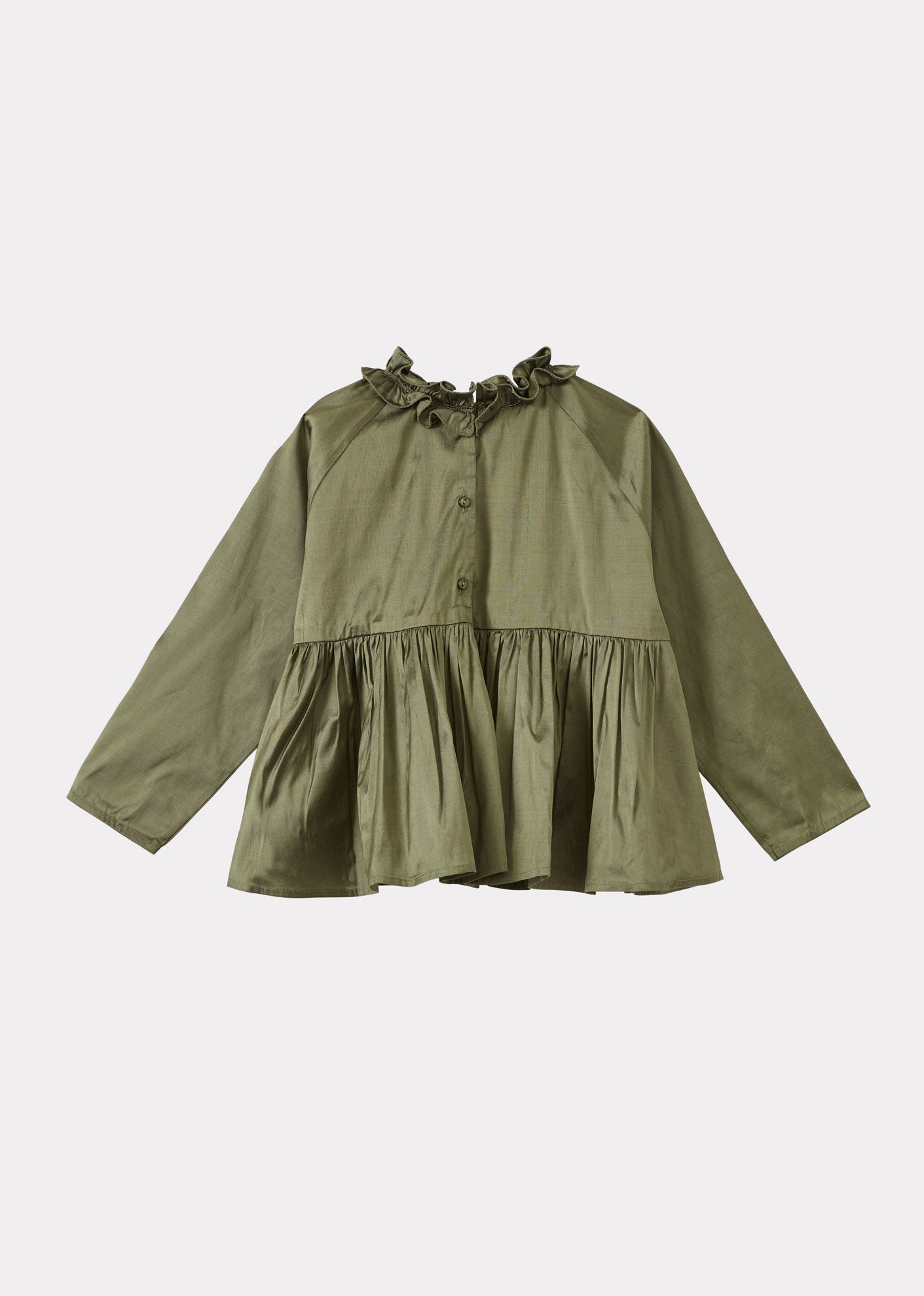 CALLIOPE GIRL'S BLOUSE - EMERALD