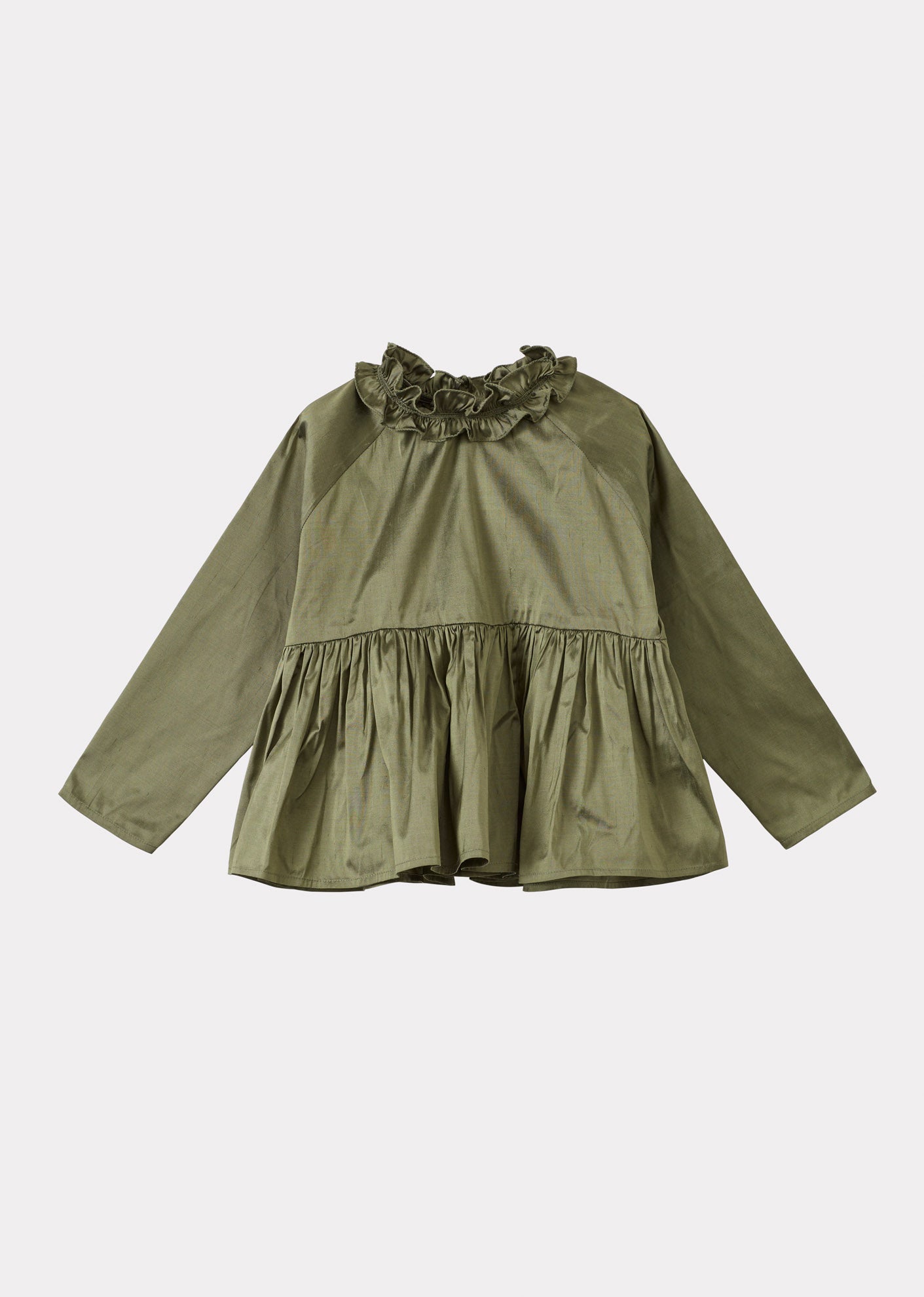 CALLIOPE GIRL'S BLOUSE - EMERALD