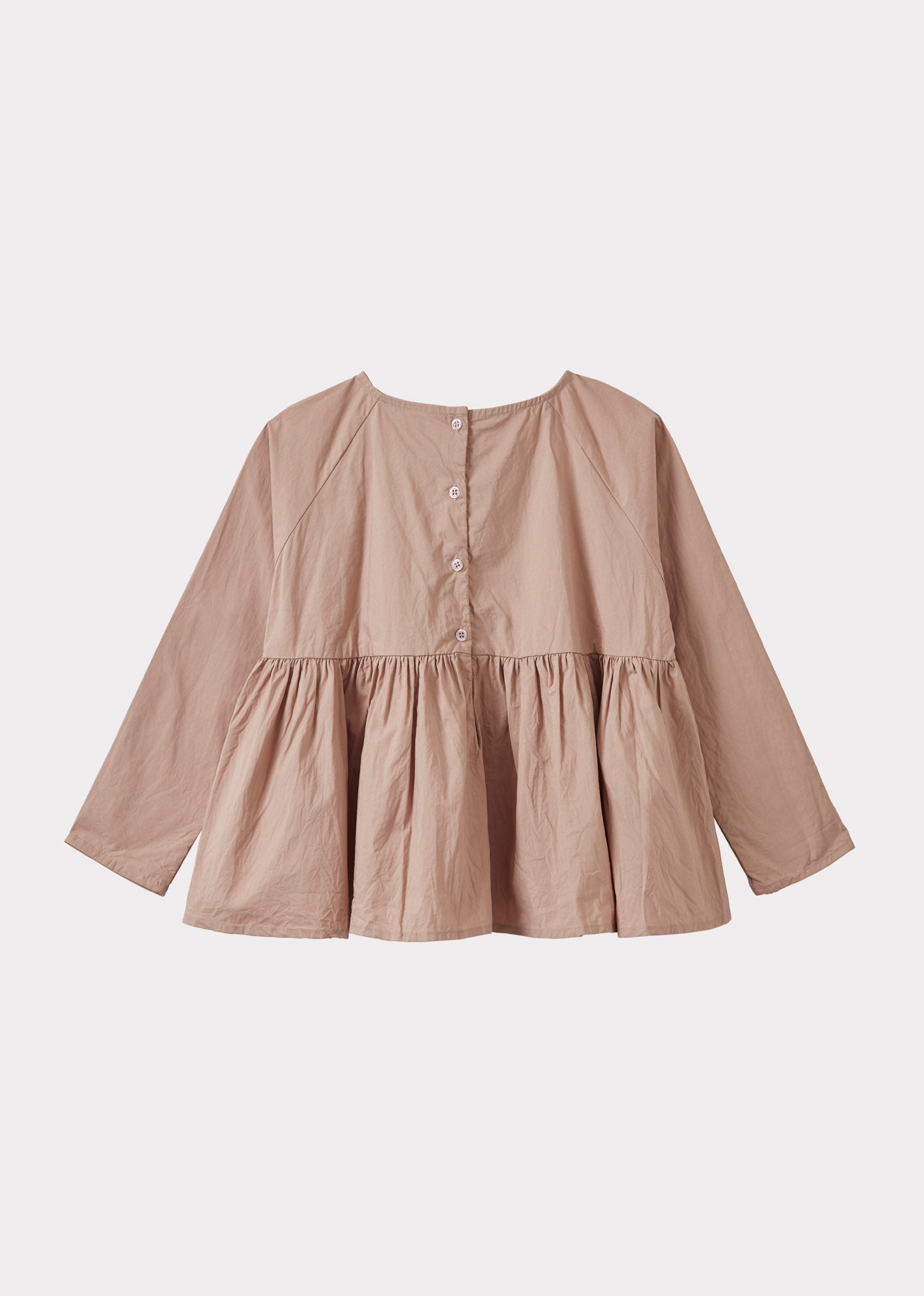 CALLIOPE GIRL'S COTTON BLOUSE - DUSTY ROSE