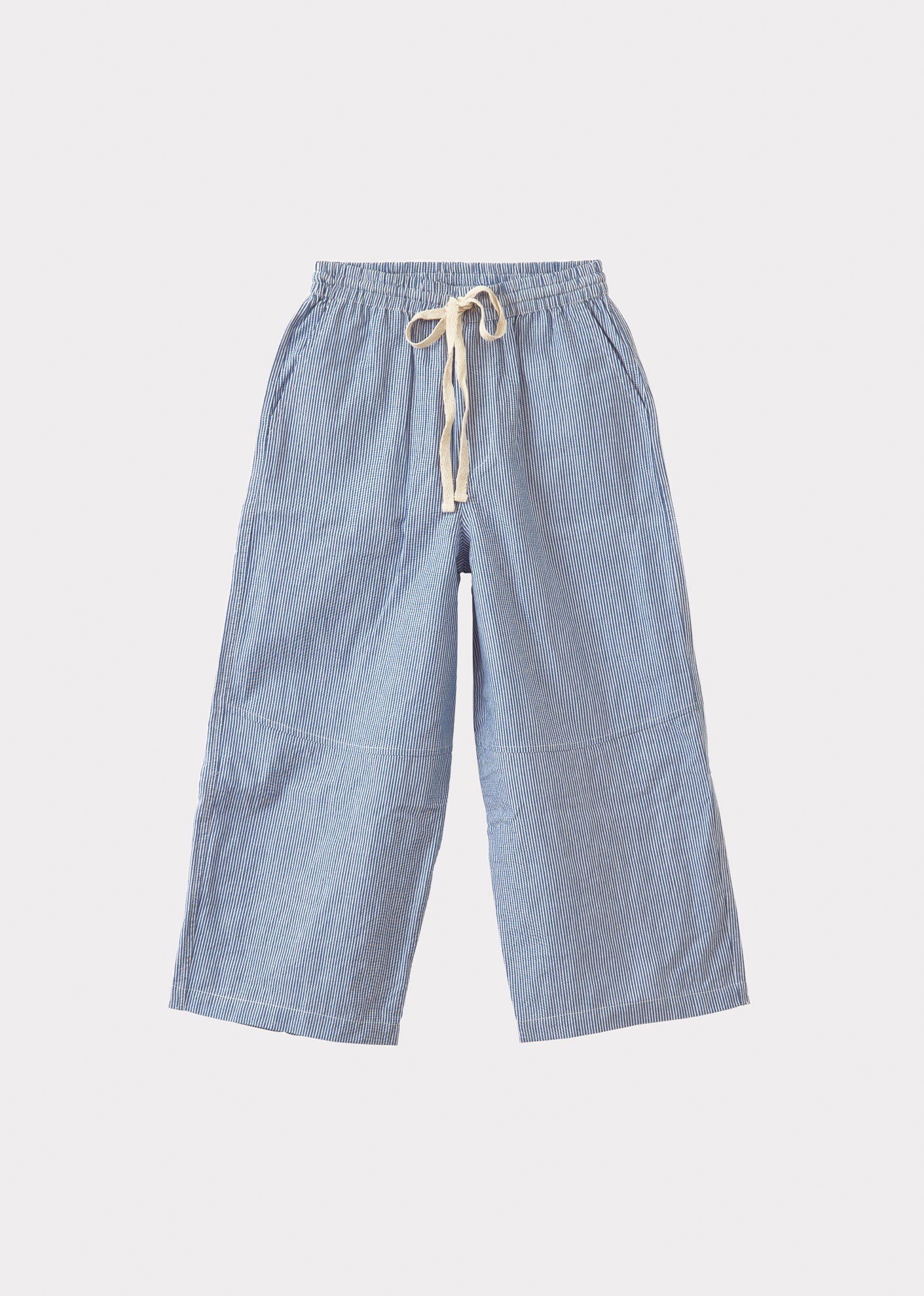 CAPER TROUSERS - BLUE/WHITE STRIPE