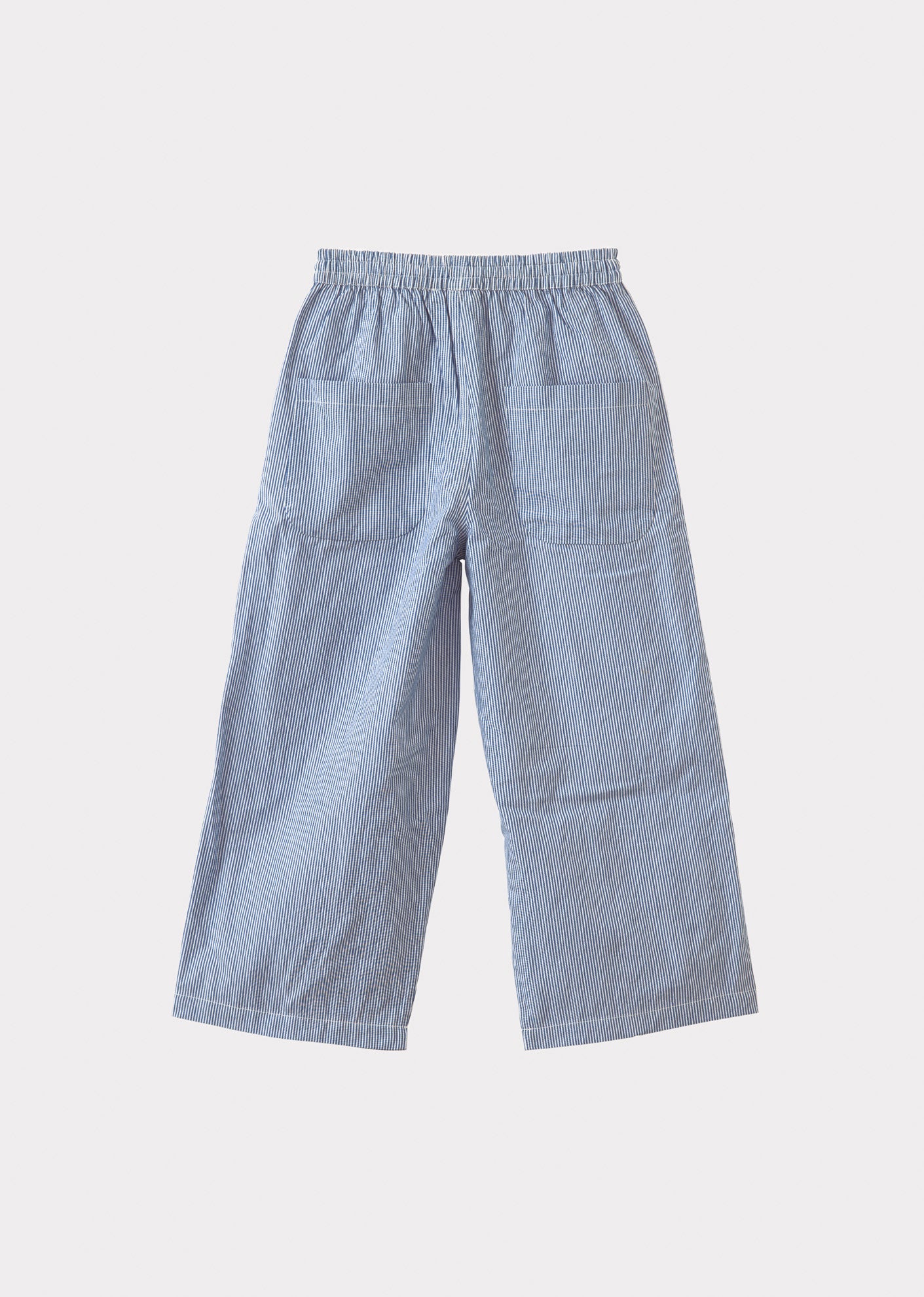 CAPER TROUSERS - BLUE/WHITE STRIPE