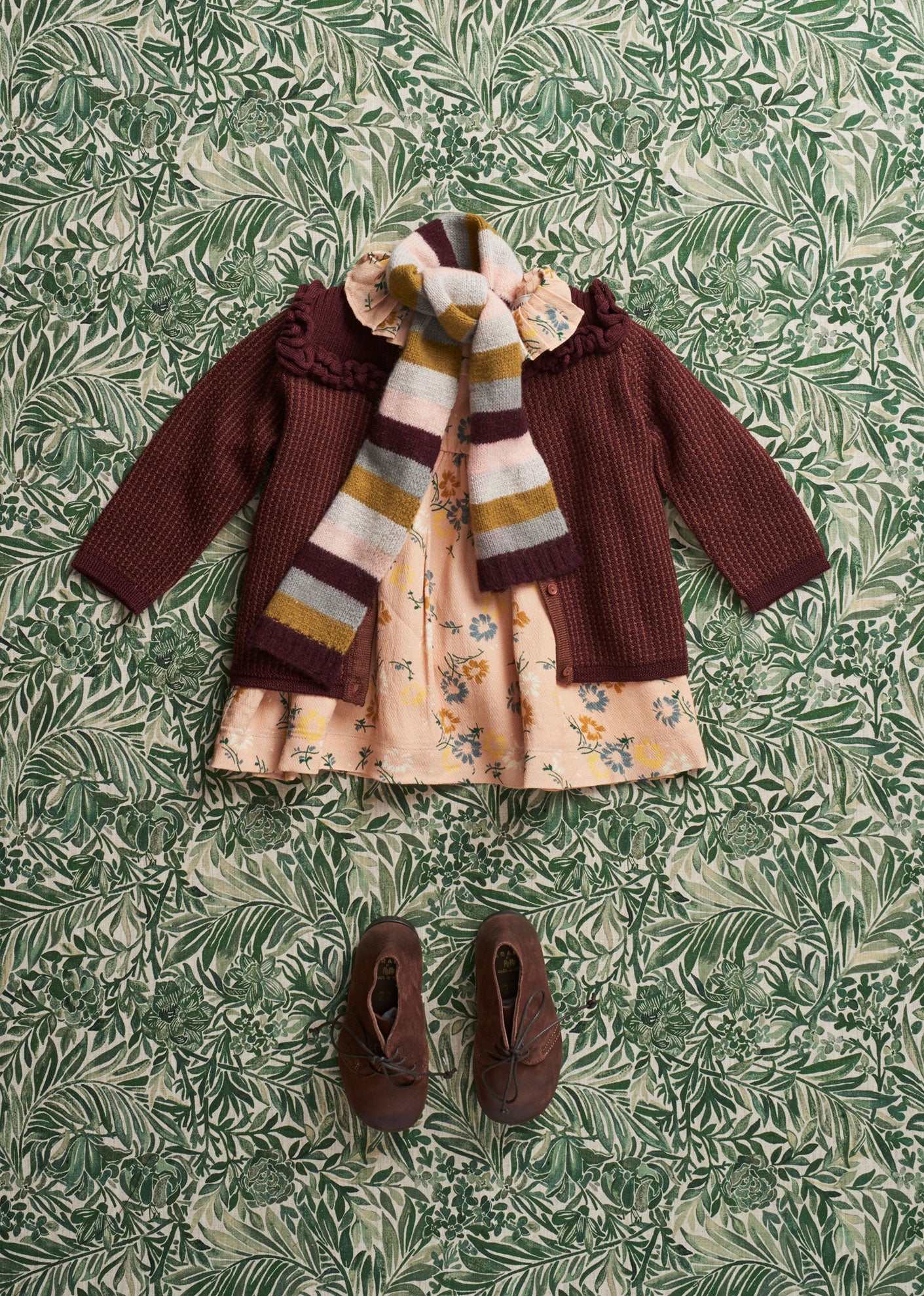 AVOCET BABY DRESS - BLUSH PAINTED FLOWER