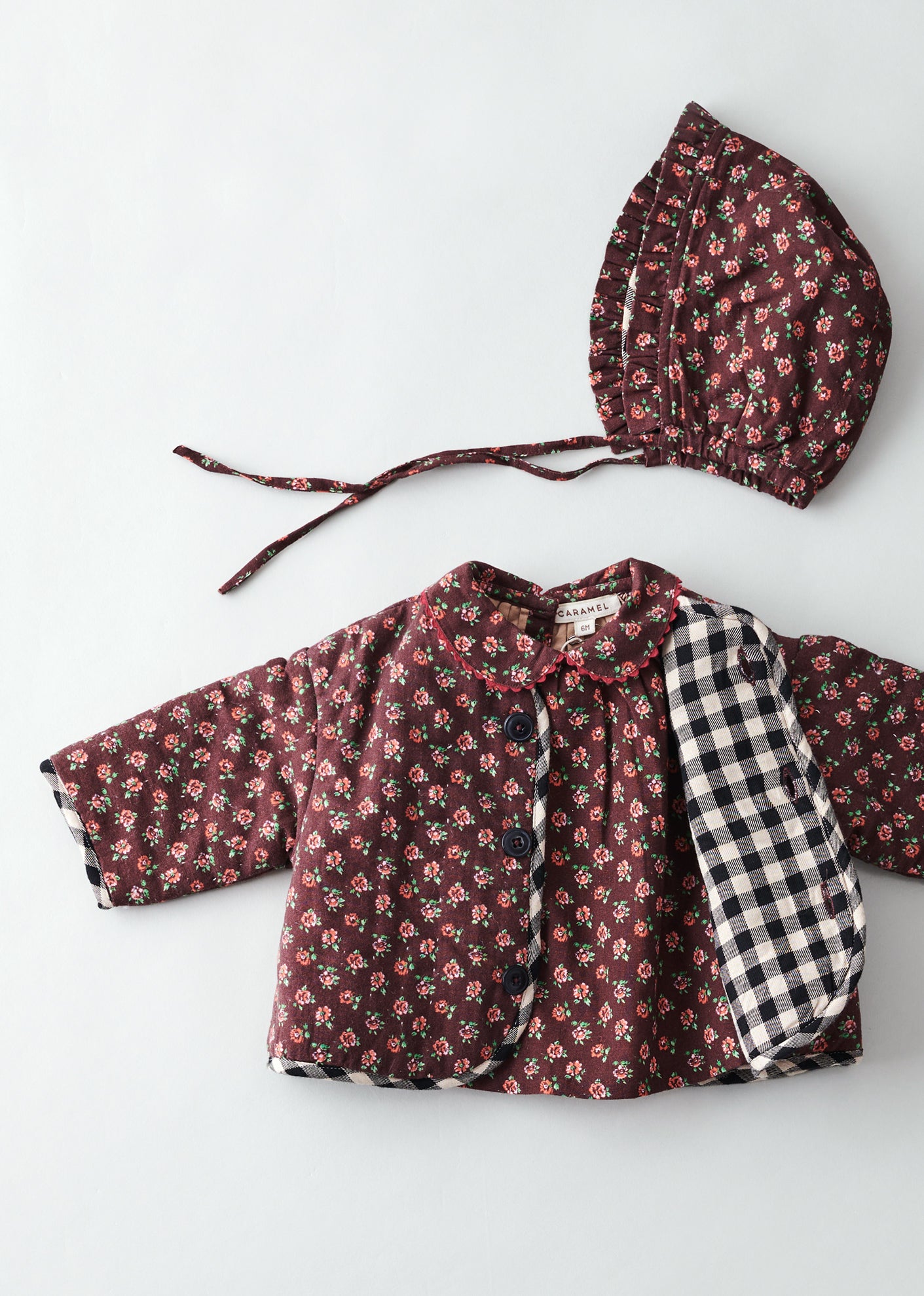 EMORY BABY JACKET - CHOCOLATE FLORAL