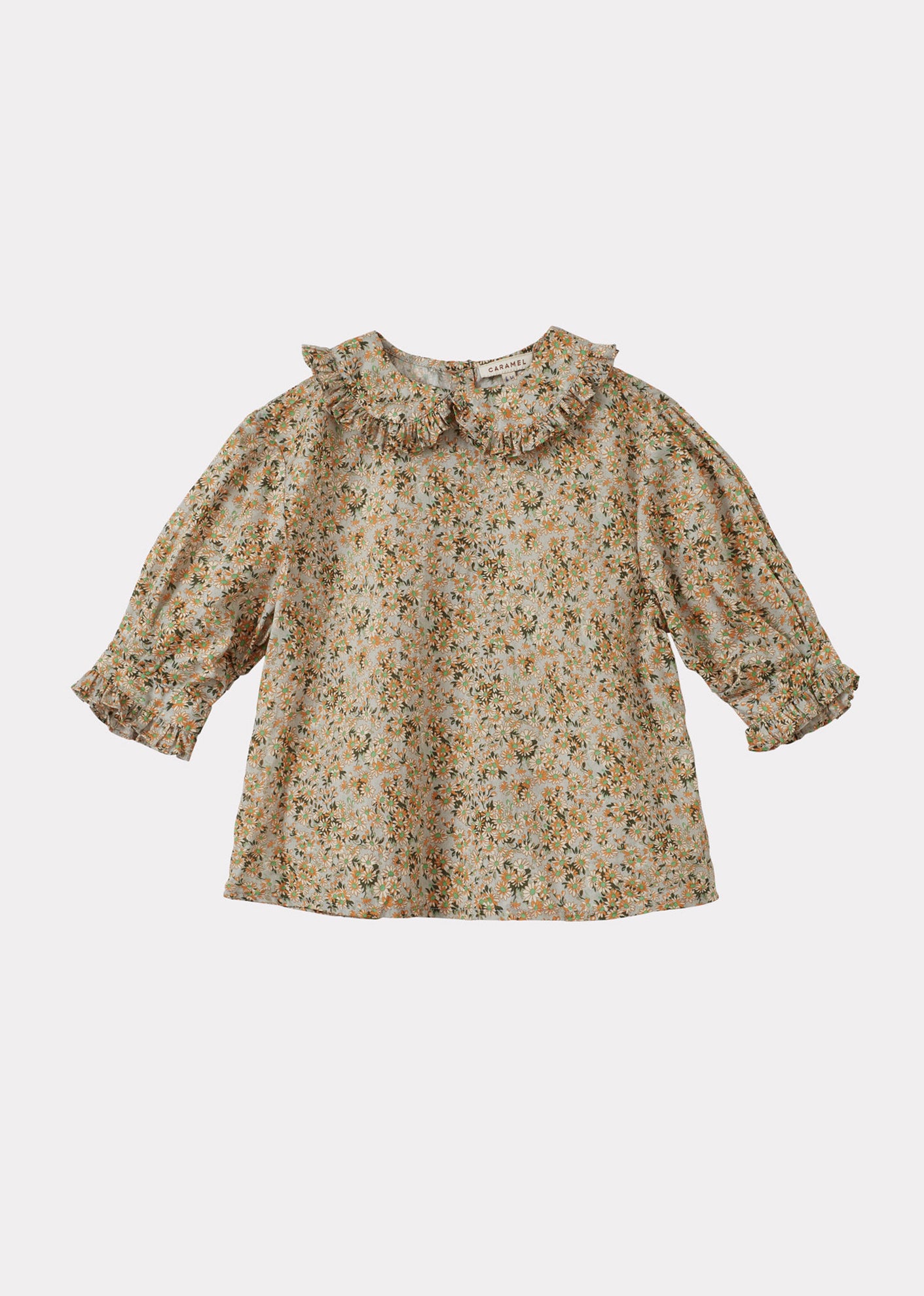 HARPER GIRL'S COTTON BLOUSE - DAISY PRINT
