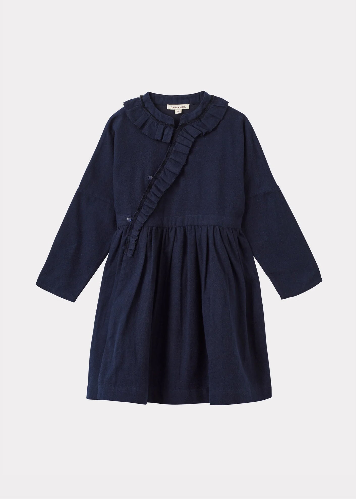 KAI GIRL'S COTTON DRESS - NAVY