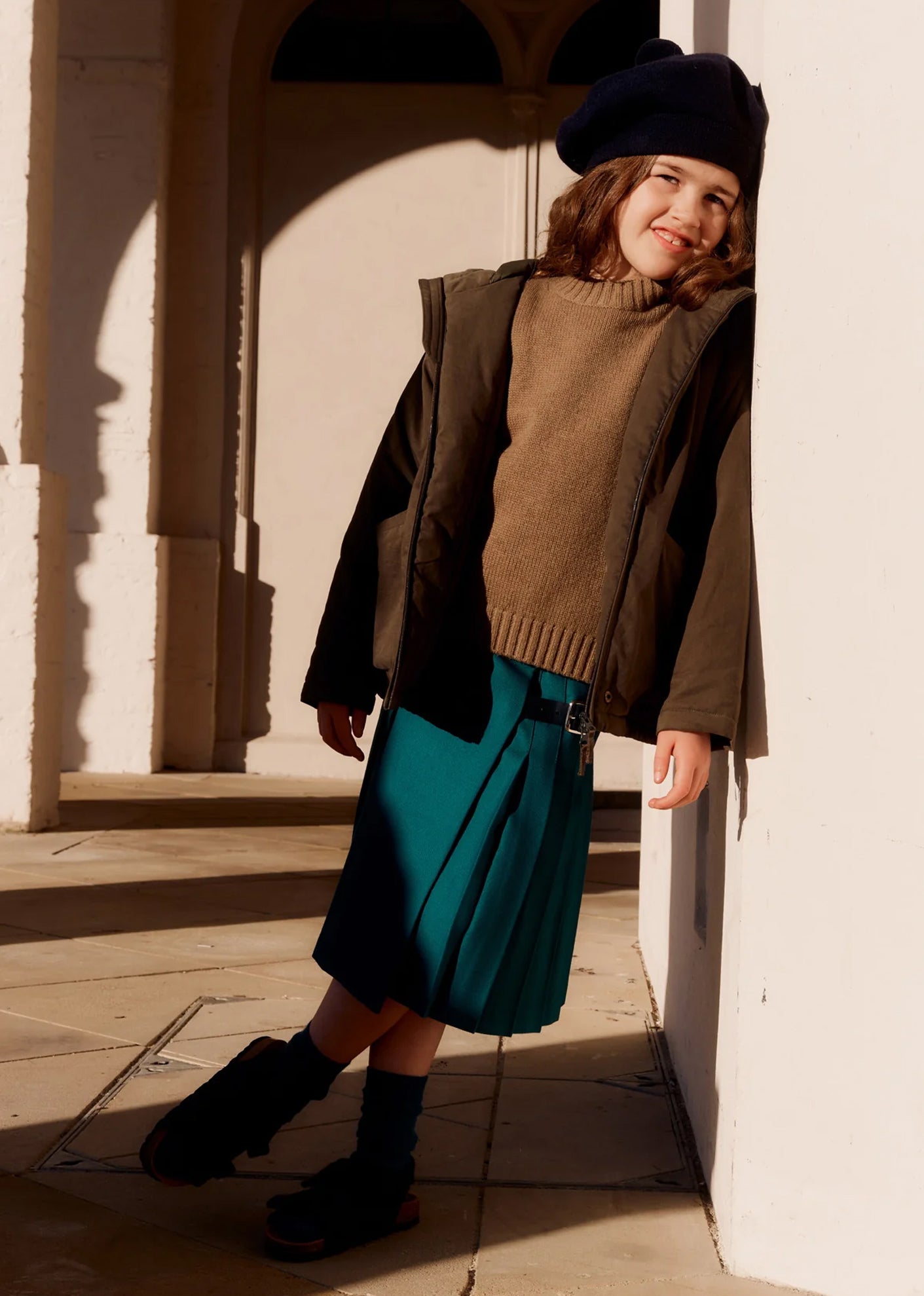 STIRLING CHILDREN'S KILT - TEAL