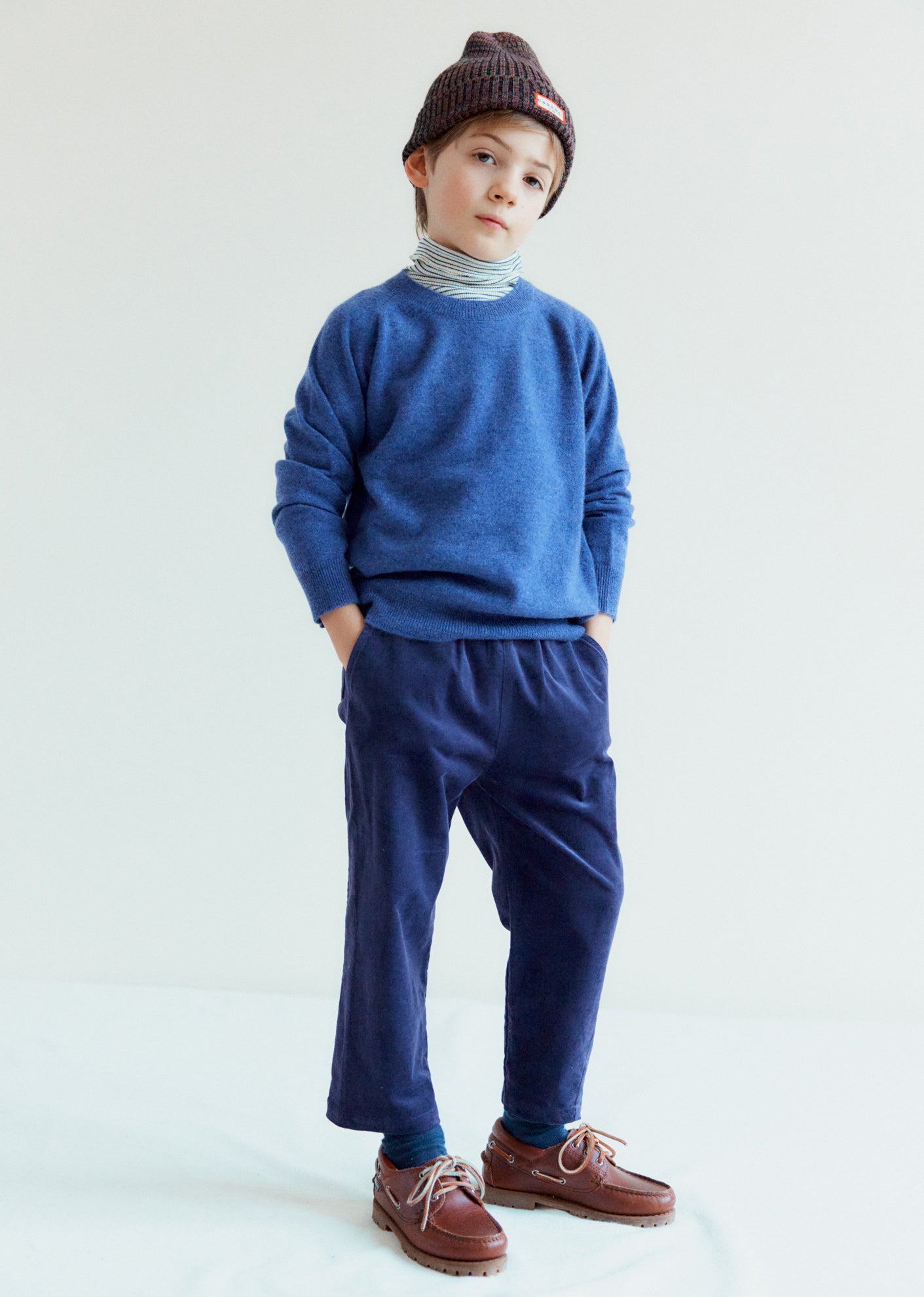 CHESTNUT CHILDREN'S TROUSERS - DEEP PURPLE