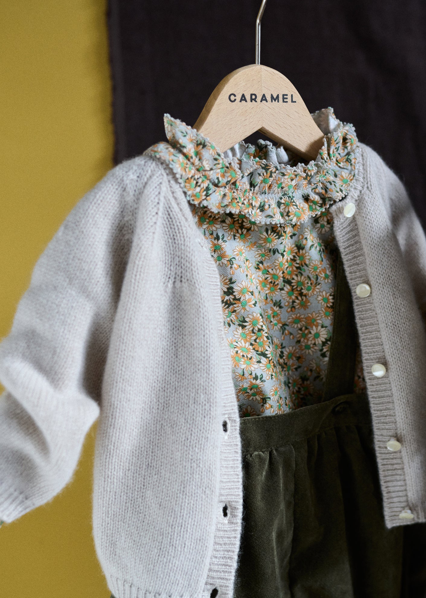 MUSA BABY ROMPER - GOLDEN GREEN