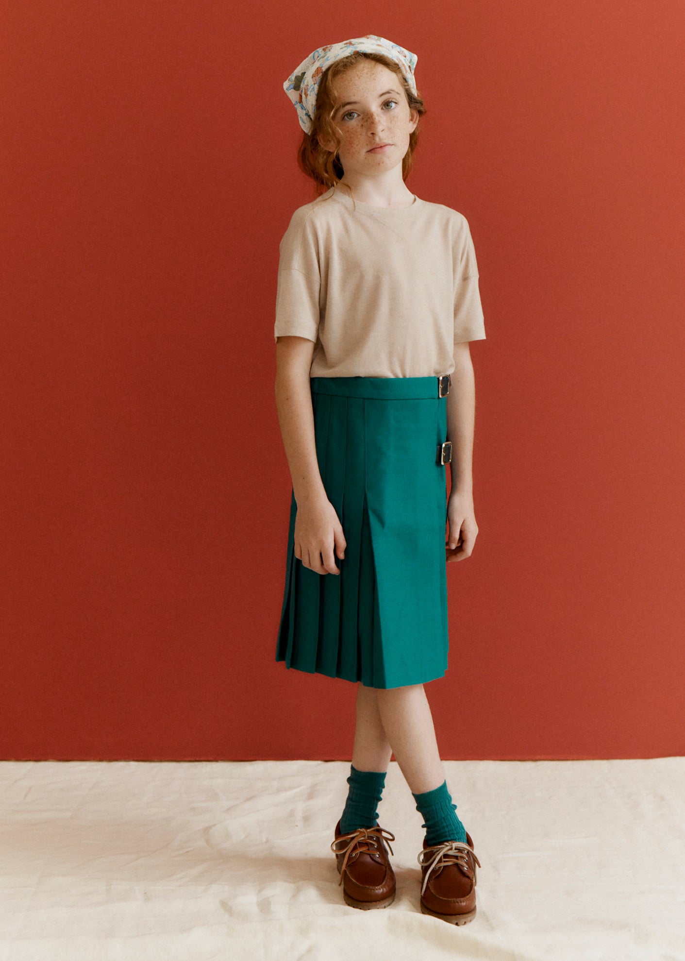 STIRLING CHILDREN'S KILT - TEAL